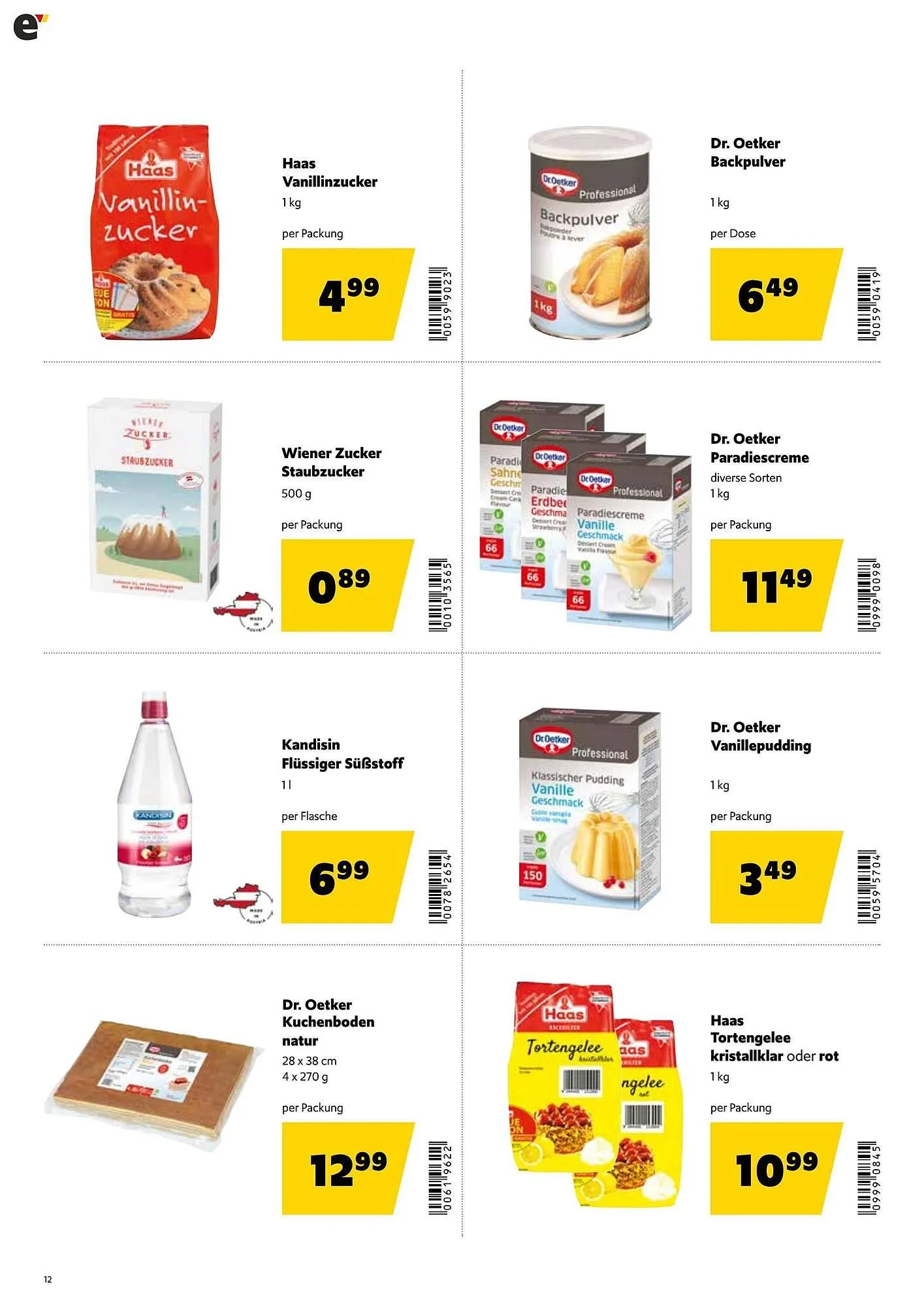 Eurogast Grissemann Flugblatt von 27. Jänner bis 8. Februar 2025 - Flugblätt seite 12