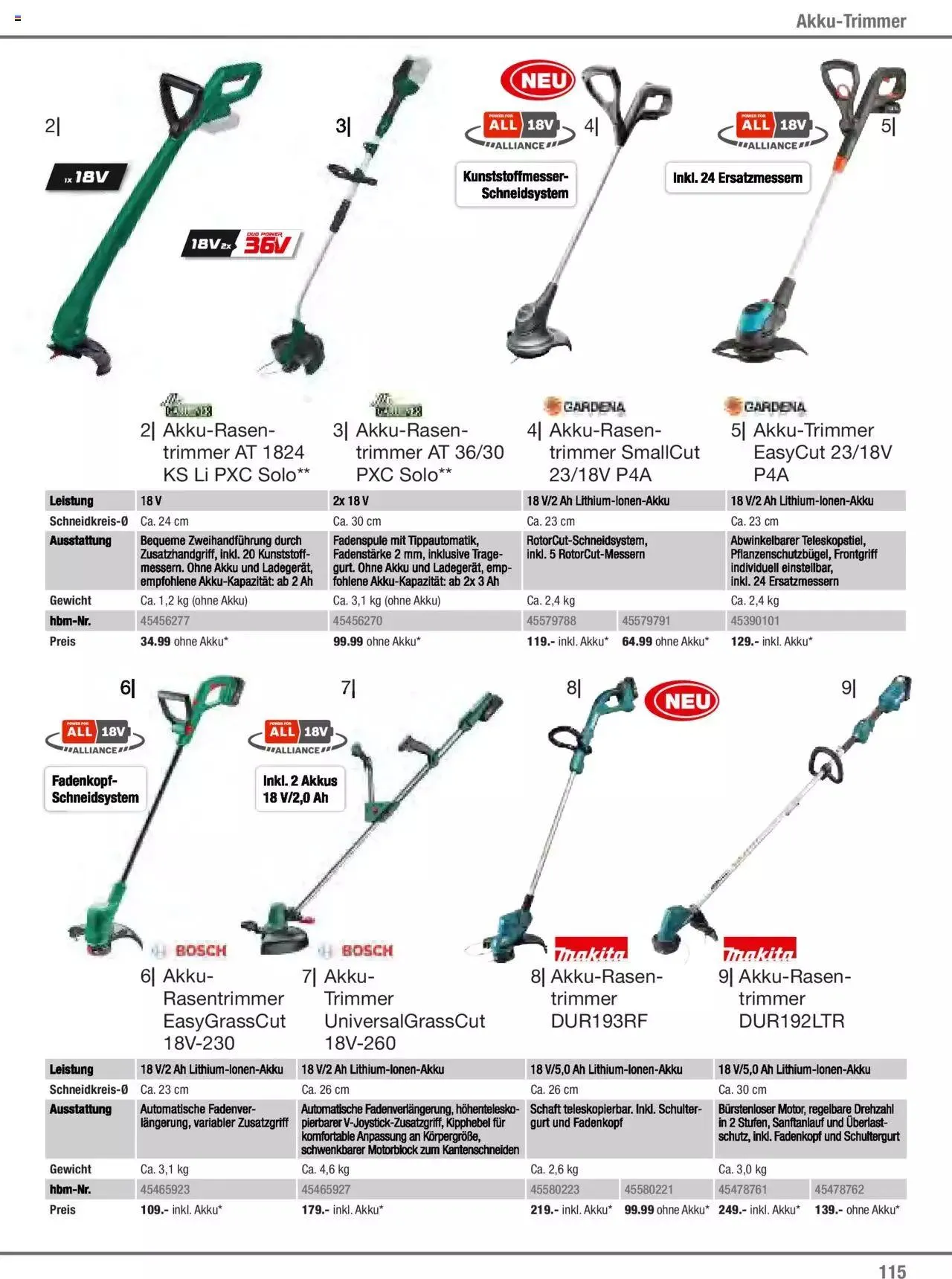Hagebau Gartenjahr 2023 von 7. März bis 31. Dezember 2023 - Flugblätt seite 115