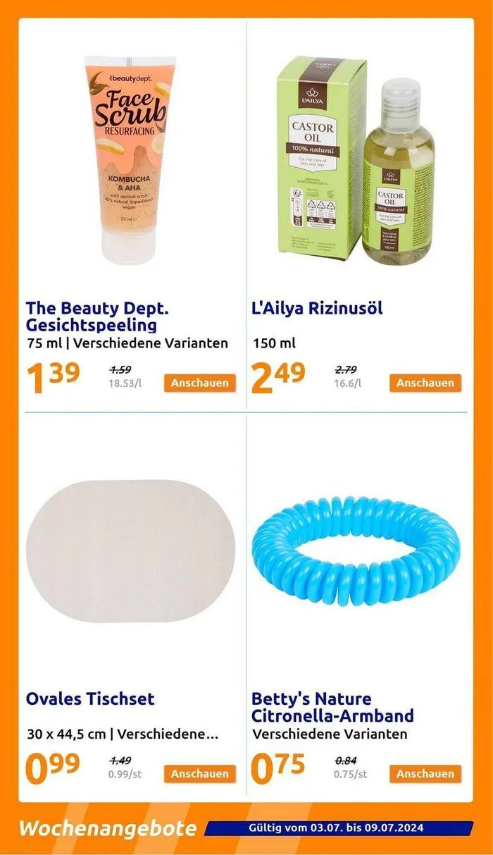 Action Flugblatt Bis 09.07.2024 von 4. Juli bis 18. Juli 2024 - Flugblätt seite 14