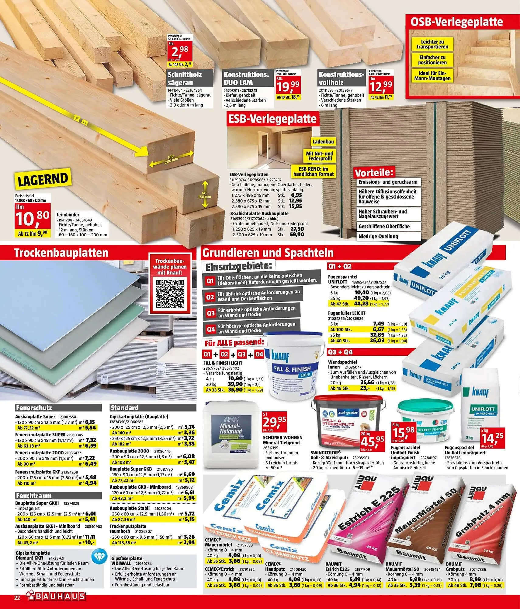 Bauhaus Flugblatt von 3. Dezember bis 31. Dezember 2025 - Flugblätt seite  22