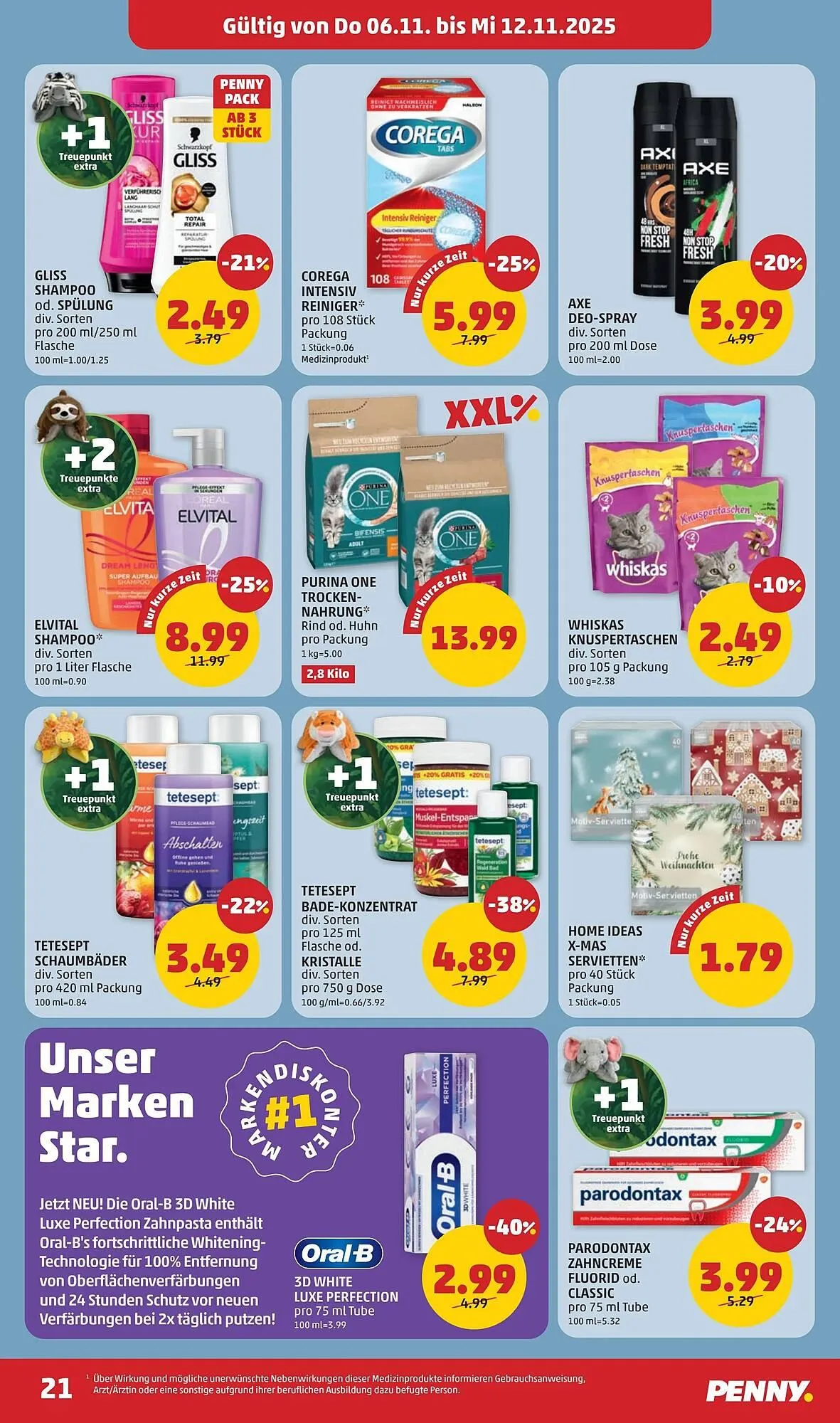 PENNY Flugblatt von 6. November bis 12. November 2025 - Flugblätt seite  21