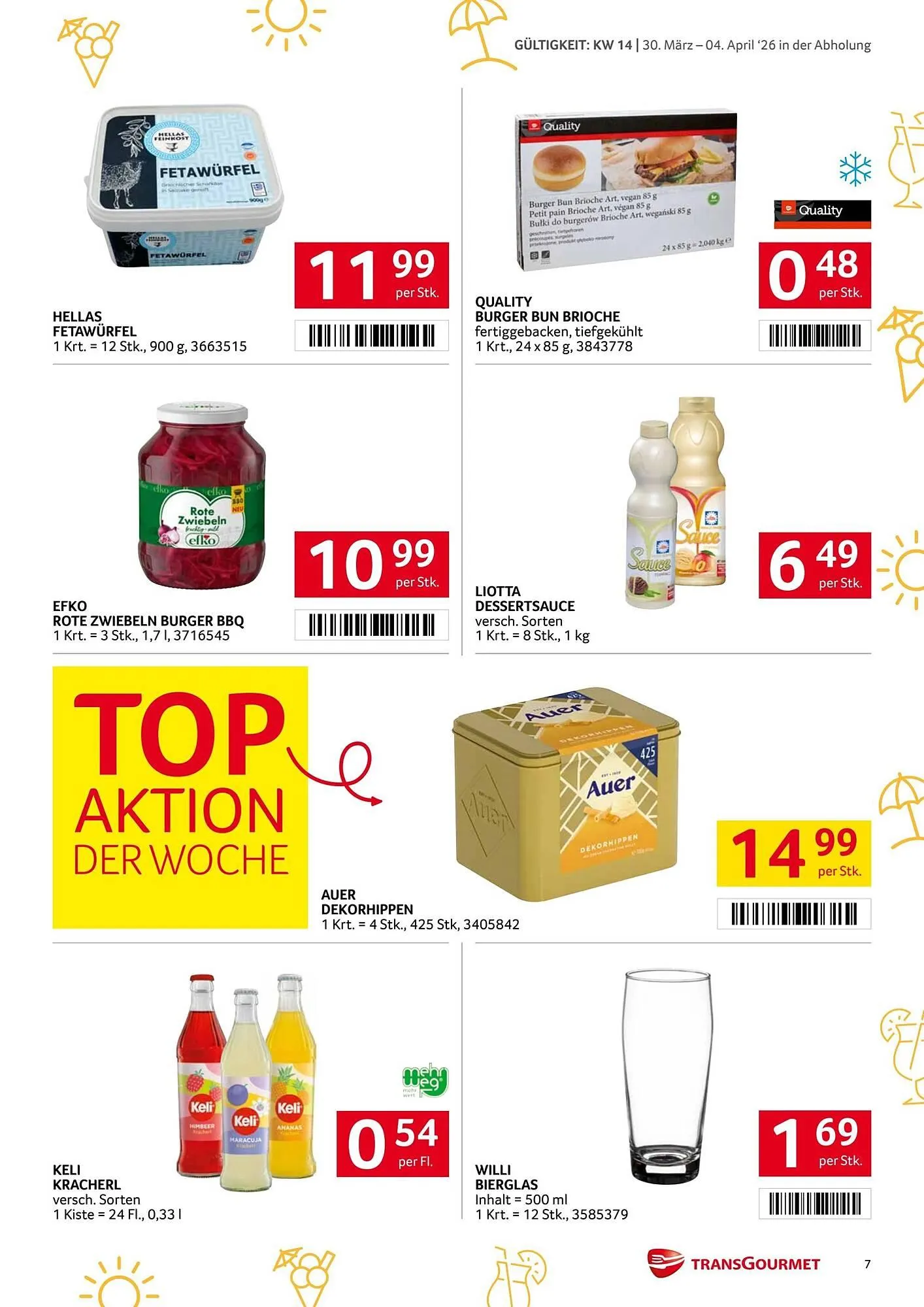 Transgourmet Flugblatt von 30. März bis 4. April 2026 - Flugblätt seite  7