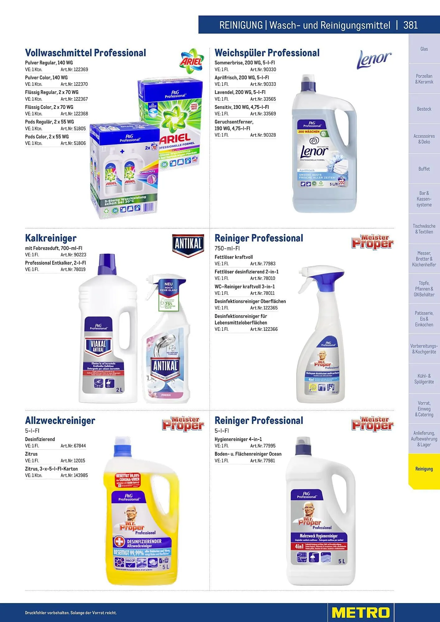 Metro Flugblatt von 25. März bis 31. Dezember 2026 - Flugblätt seite  381