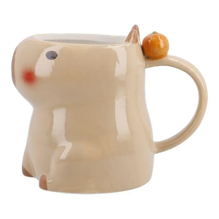 Becher Capybara, hellbraun, 550 ml