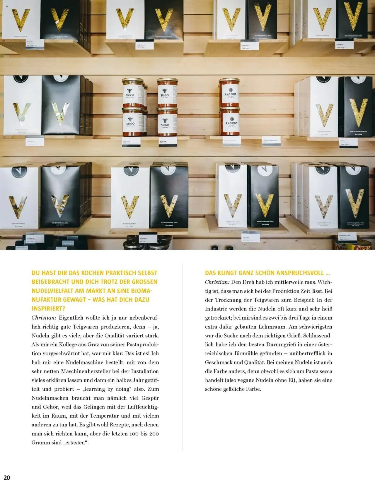 Sutterlüty B’sundrig Magazine von 3. Juli bis 31. Dezember 2024 - Flugblätt seite 20