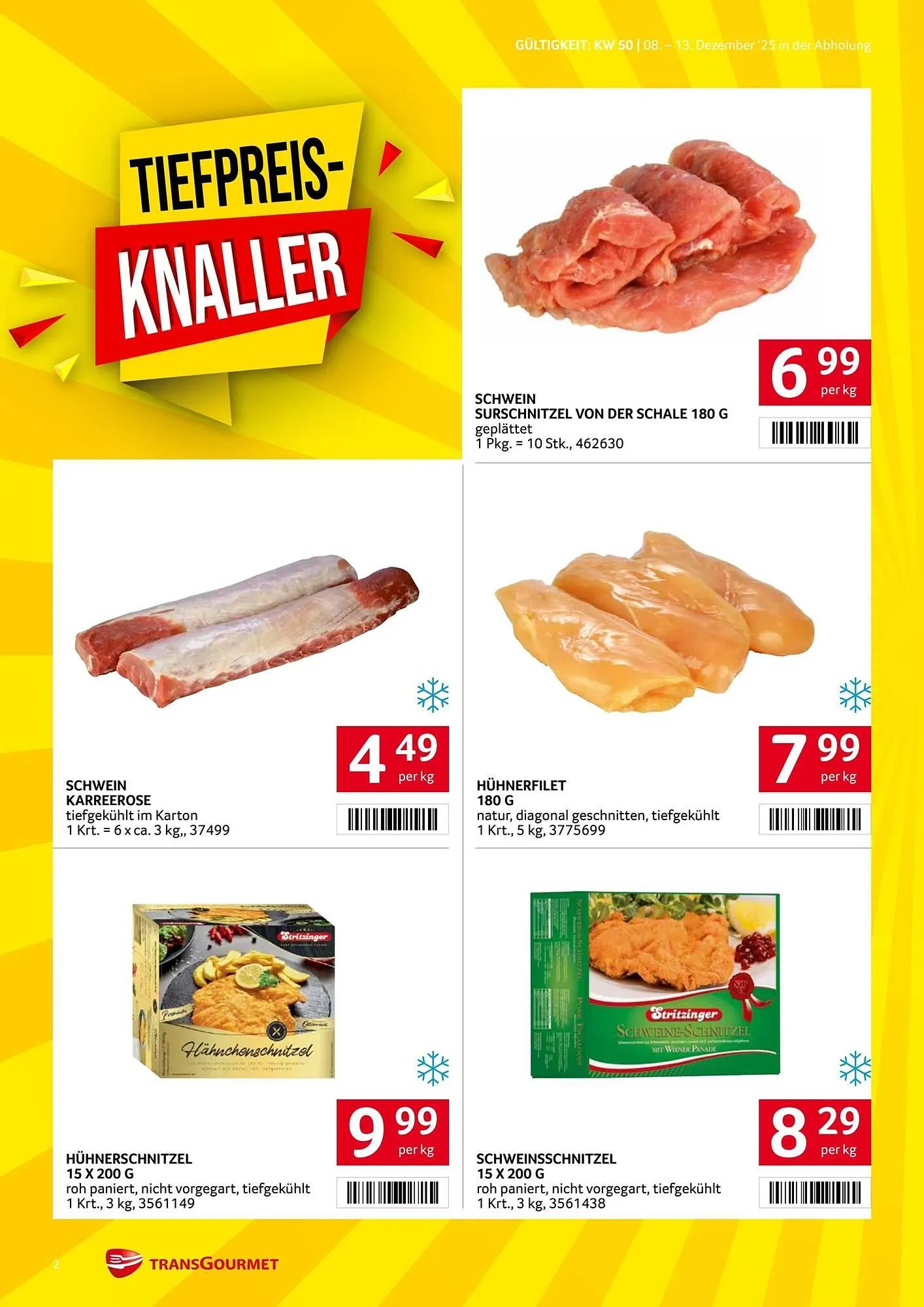 Transgourmet Flugblatt von 8. Dezember bis 14. Dezember 2025 - Flugblätt seite  2