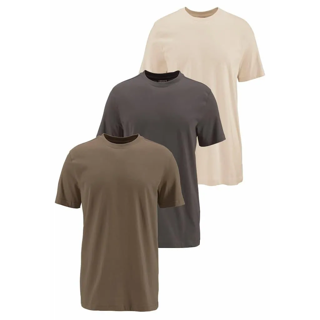 Man's World T-Shirt »neue Farben! Preis-Leistungs Bestseller! Auch in Großen Größen« 3er-Pack, aus Baumwolle, angenehmer Tragekomfort, hochwertige Verarbeitung