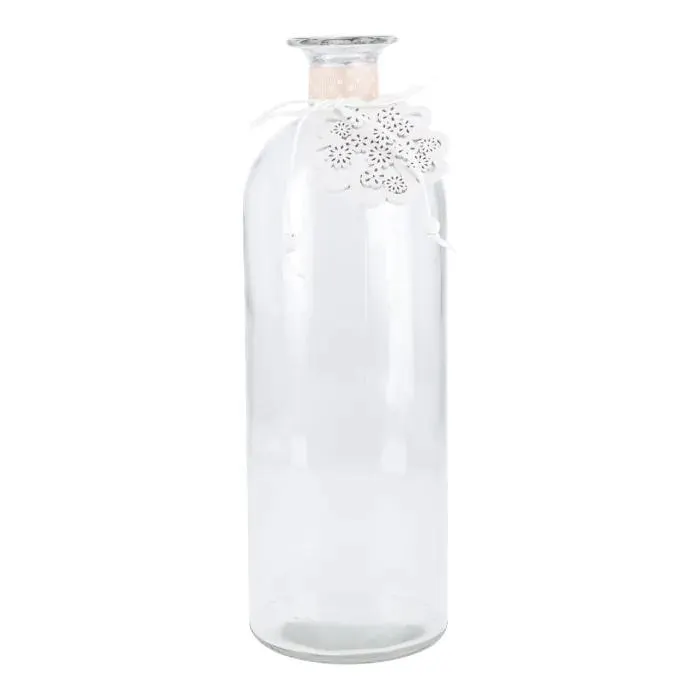 Flaschenvase Blume, apricot, 26 cm