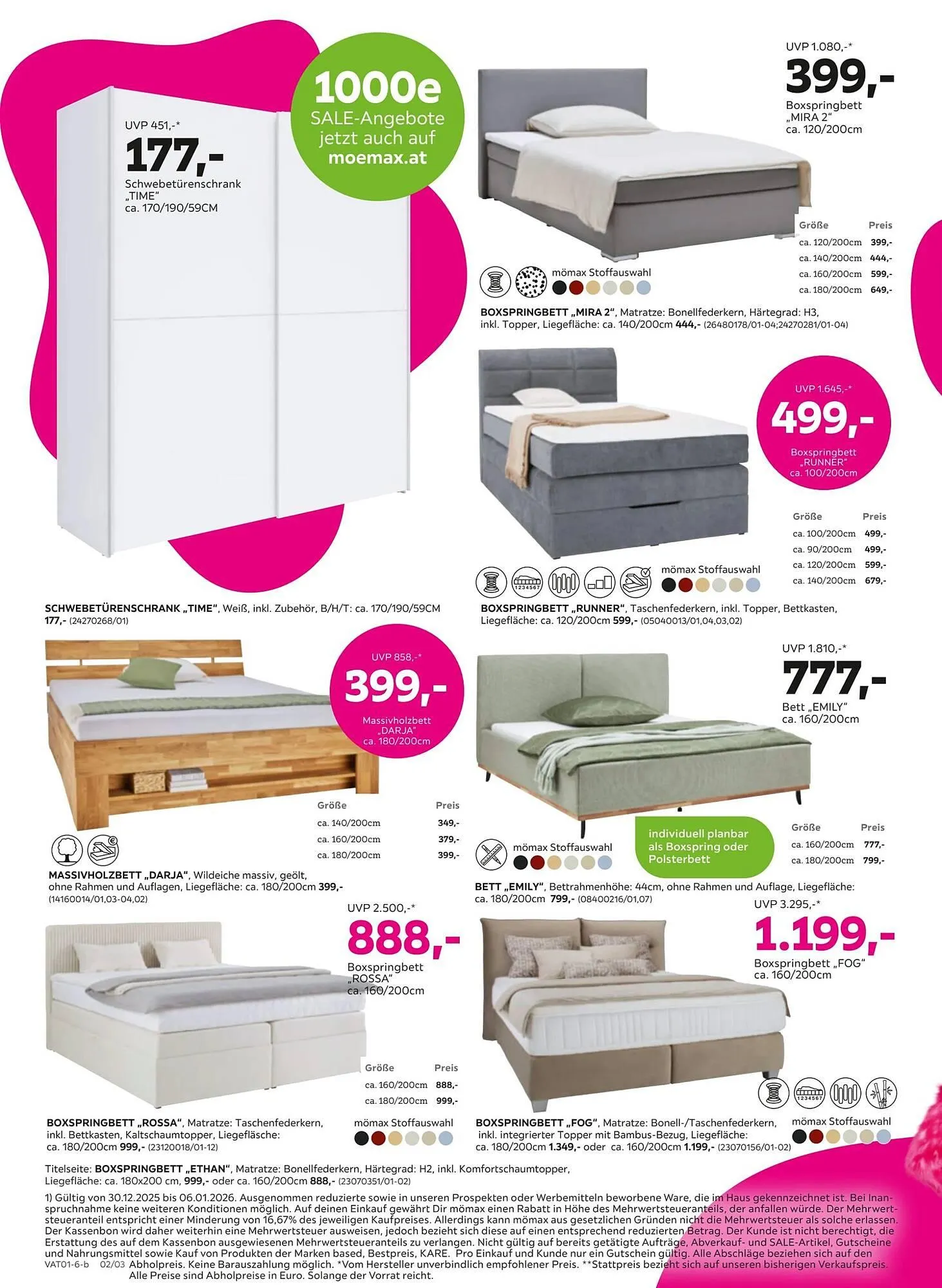 Mömax Flugblatt von 30. Dezember bis 10. Jänner 2026 - Flugblätt seite 2