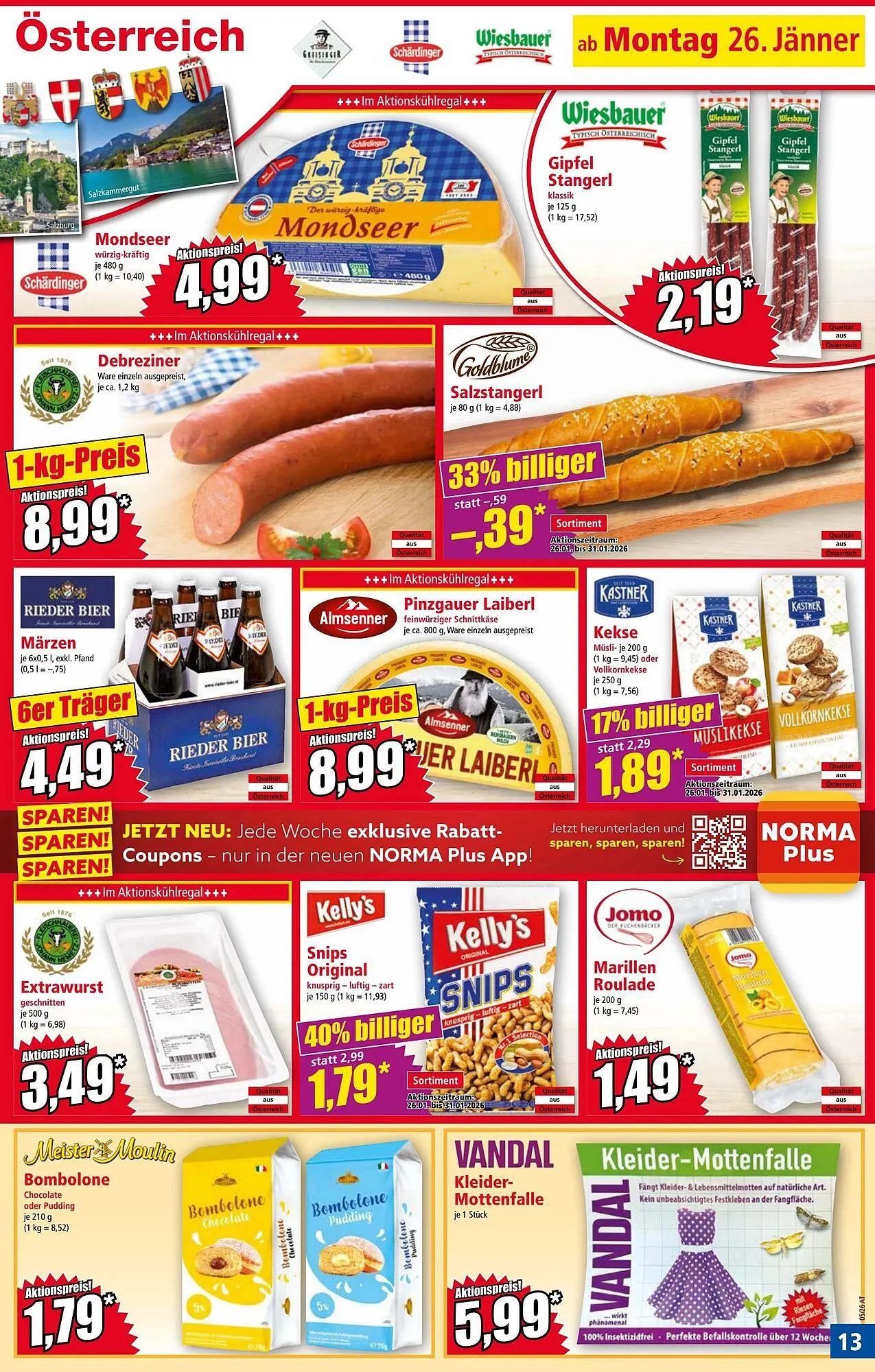 Norma Prospekt von 26. Jänner bis 1. Februar 2026 - Flugblätt seite  13