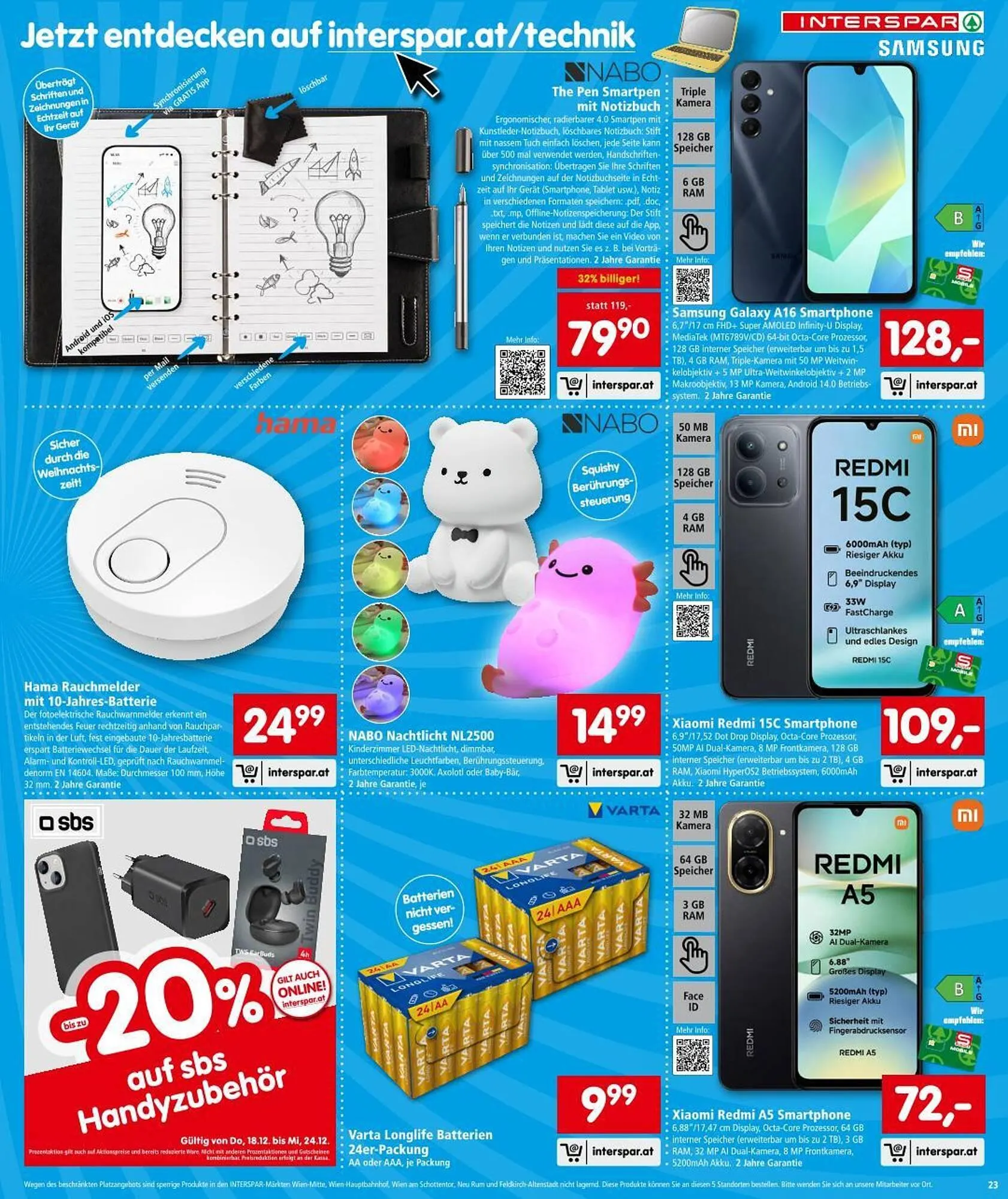 Interspar Flugblatt von 18. Dezember bis 31. Dezember 2025 - Flugblätt seite 23