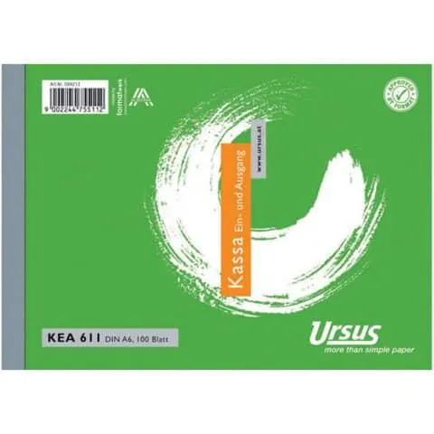 Kassabestätigung A6 quer 100 Blatt URSUS Style Kea611 094032