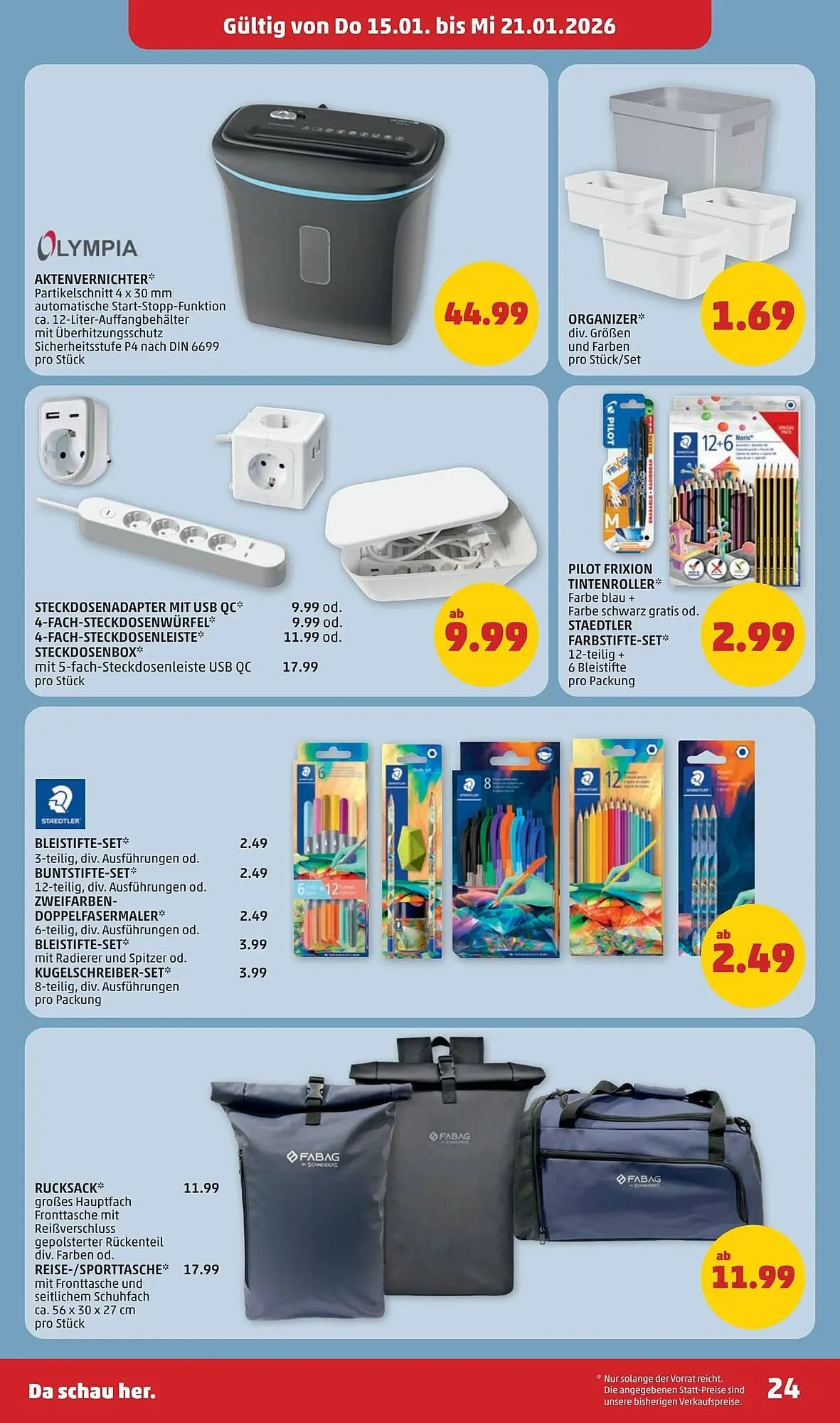 PENNY Flugblatt von 15. Jänner bis 21. Jänner 2026 - Flugblätt seite  24