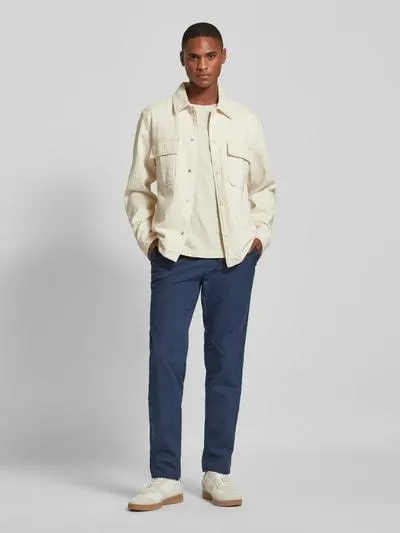 Regular Fit Hose mit Eingrifftaschen Modell 'FABIO' in dunkelblau