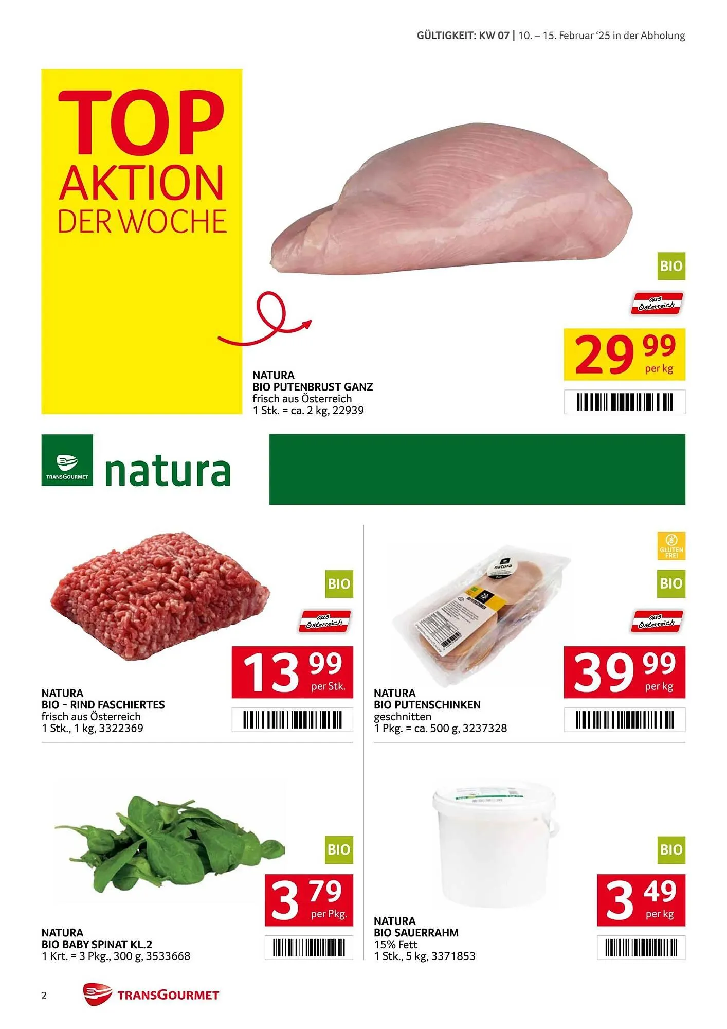 Transgourmet Flugblatt von 10. Februar bis 16. Februar 2025 - Flugblätt seite 2