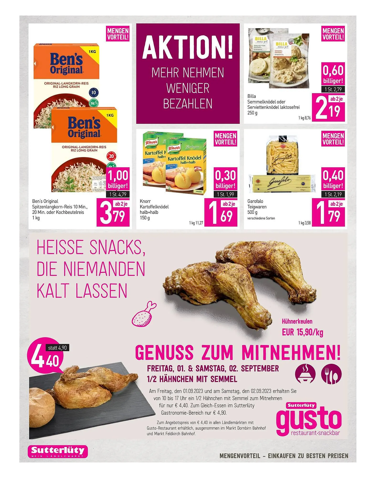 Sutterlüty Flugblatt von 31. August bis 6. September 2023 - Flugblätt seite  16