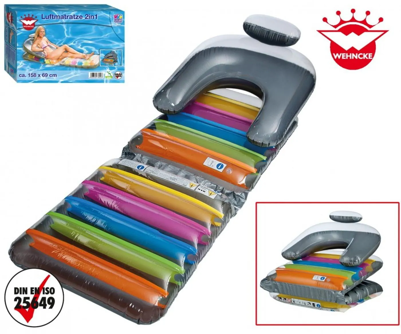 HAPPY PEOPLE Luftmatratze 2in1