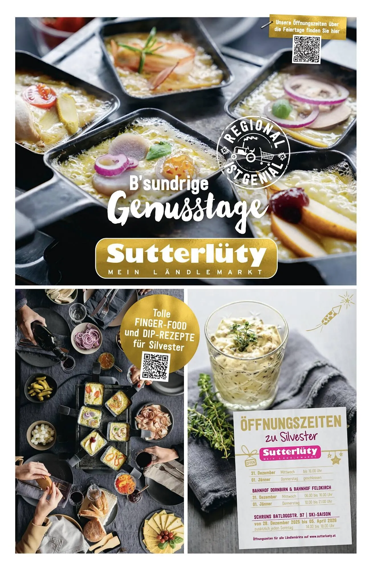 Sutterlüty Flugblatt von 27. Dezember bis 31. Dezember 2025 - Flugblätt seite  1