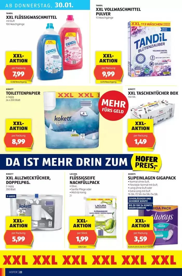Blättern Sie online im HOFER Flugblatt von 22. Jänner bis 5. Februar 2025 - Flugblätt seite  26