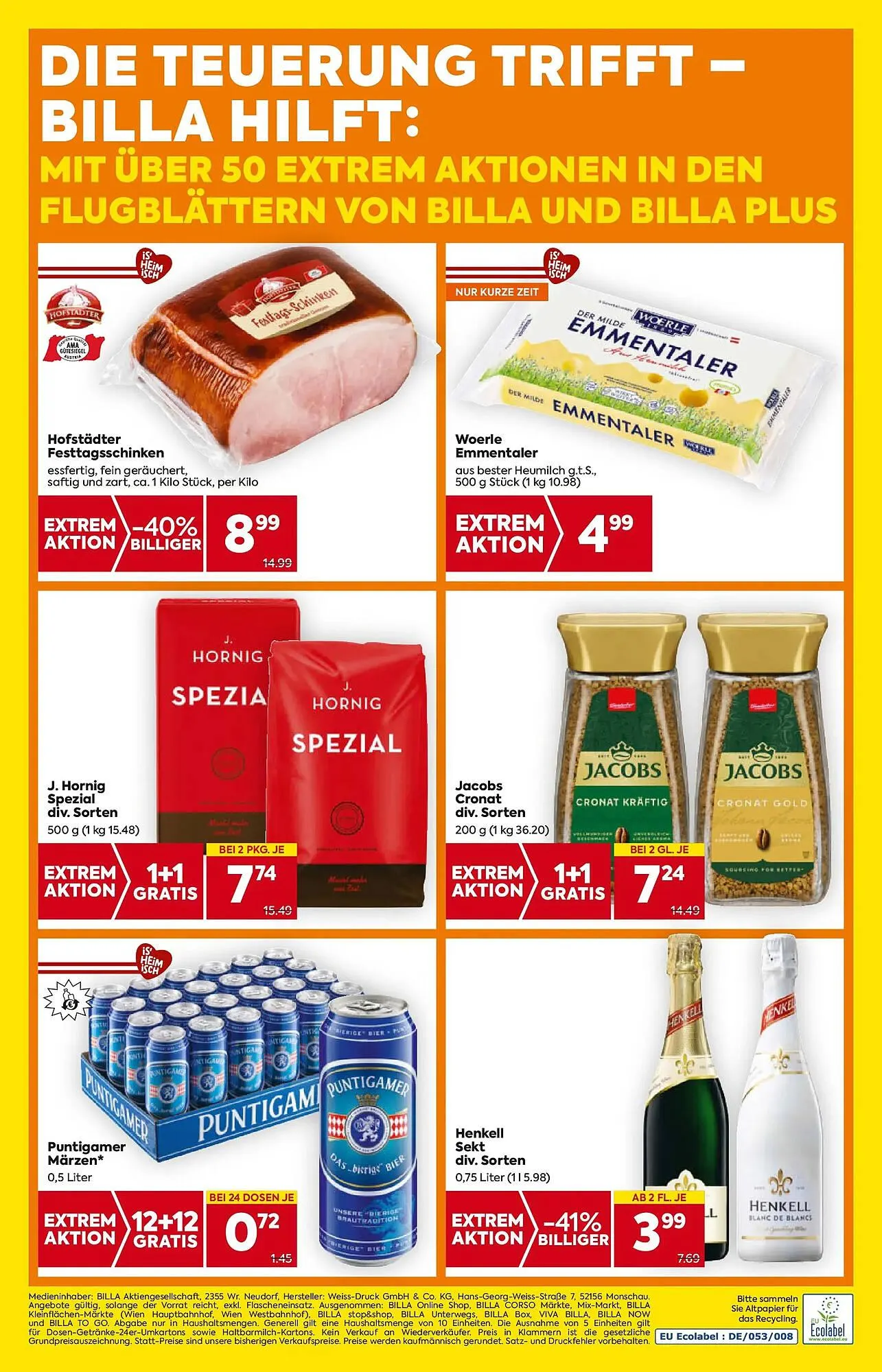 Billa Flugblatt von 6. November bis 12. November 2025 - Flugblätt seite  20