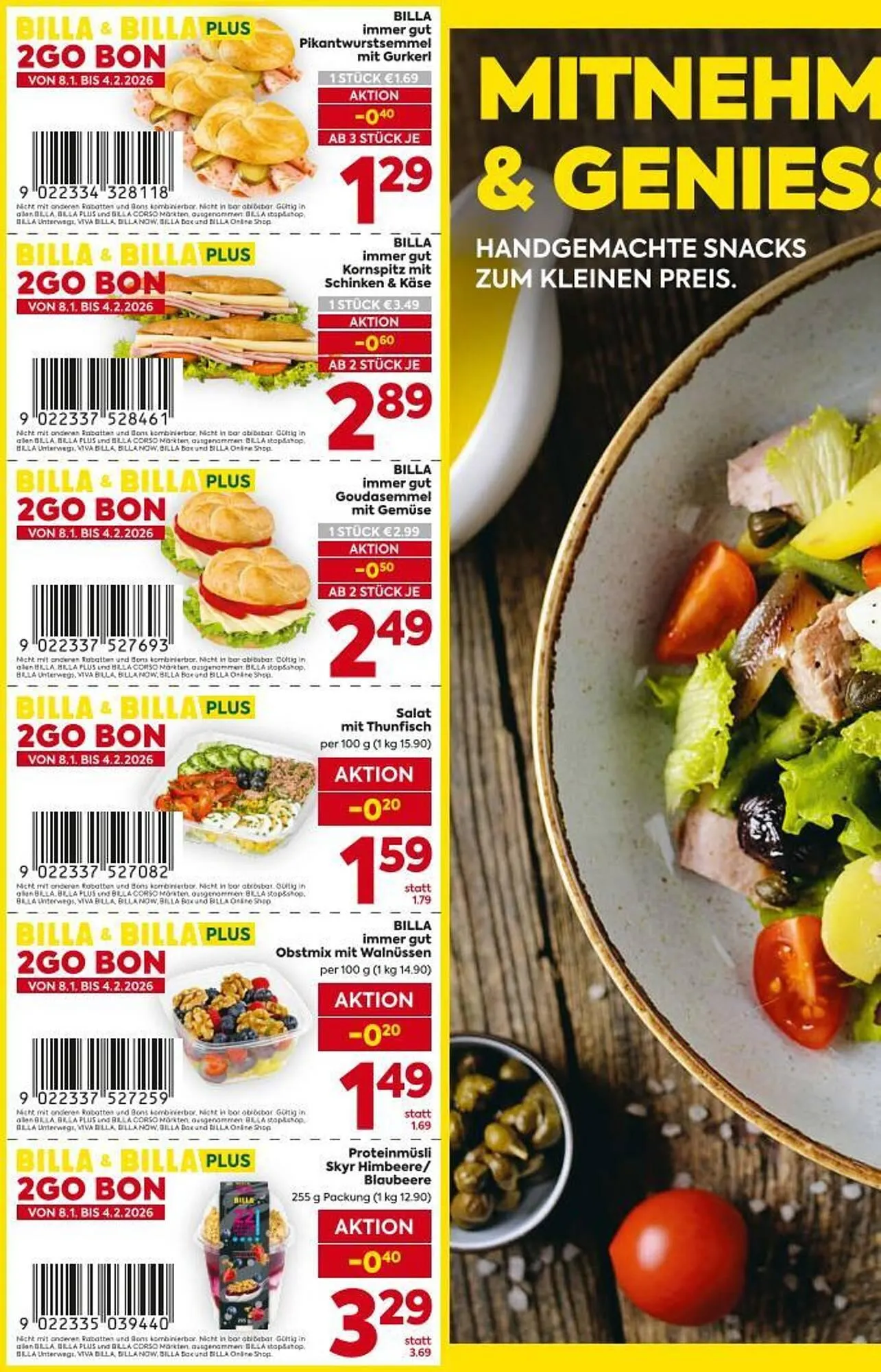 Billa Corso Flugblatt von 8. Jänner bis 14. Jänner 2026 - Flugblätt seite 2