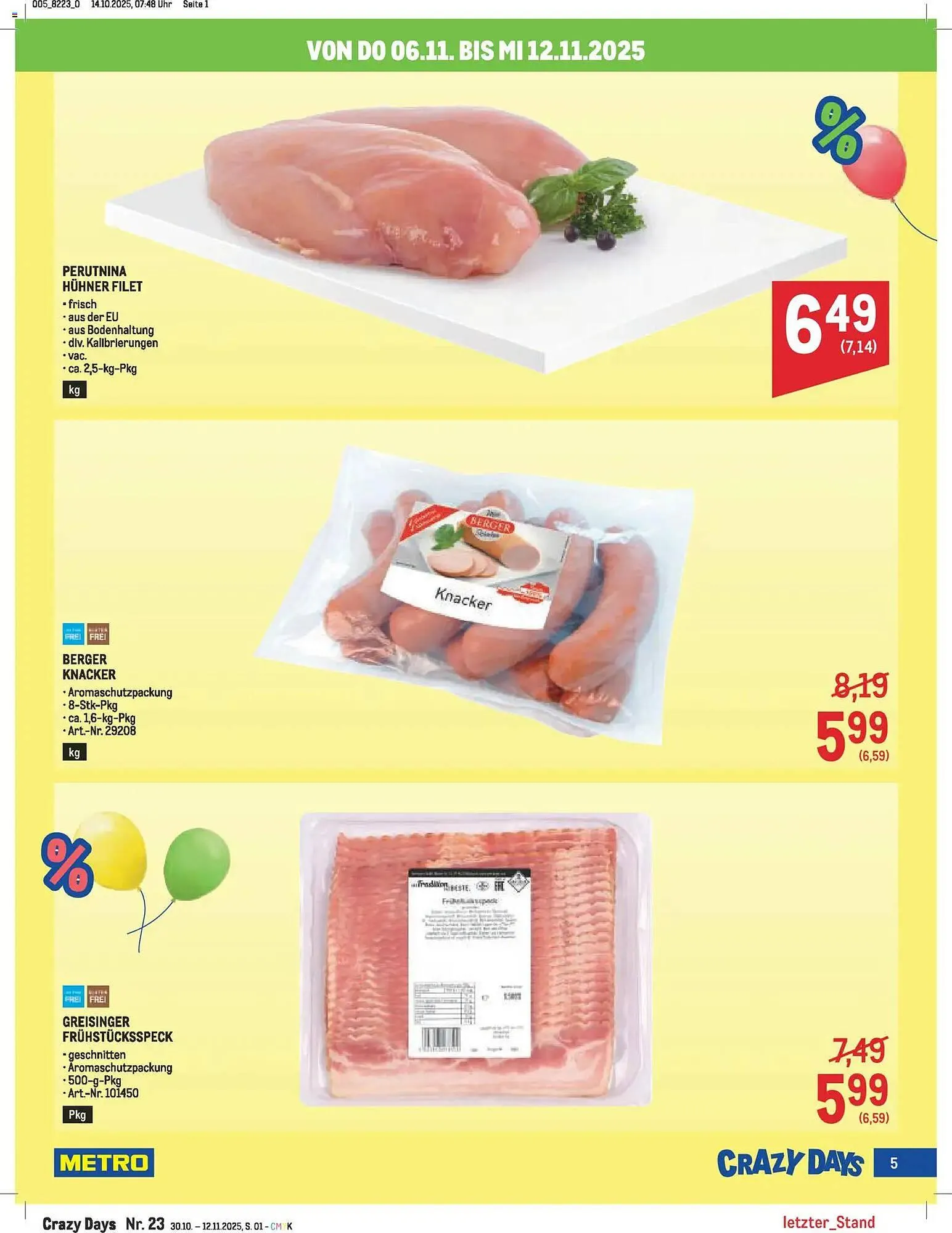 Metro Flugblatt von 30. Oktober bis 12. November 2025 - Flugblätt seite  5