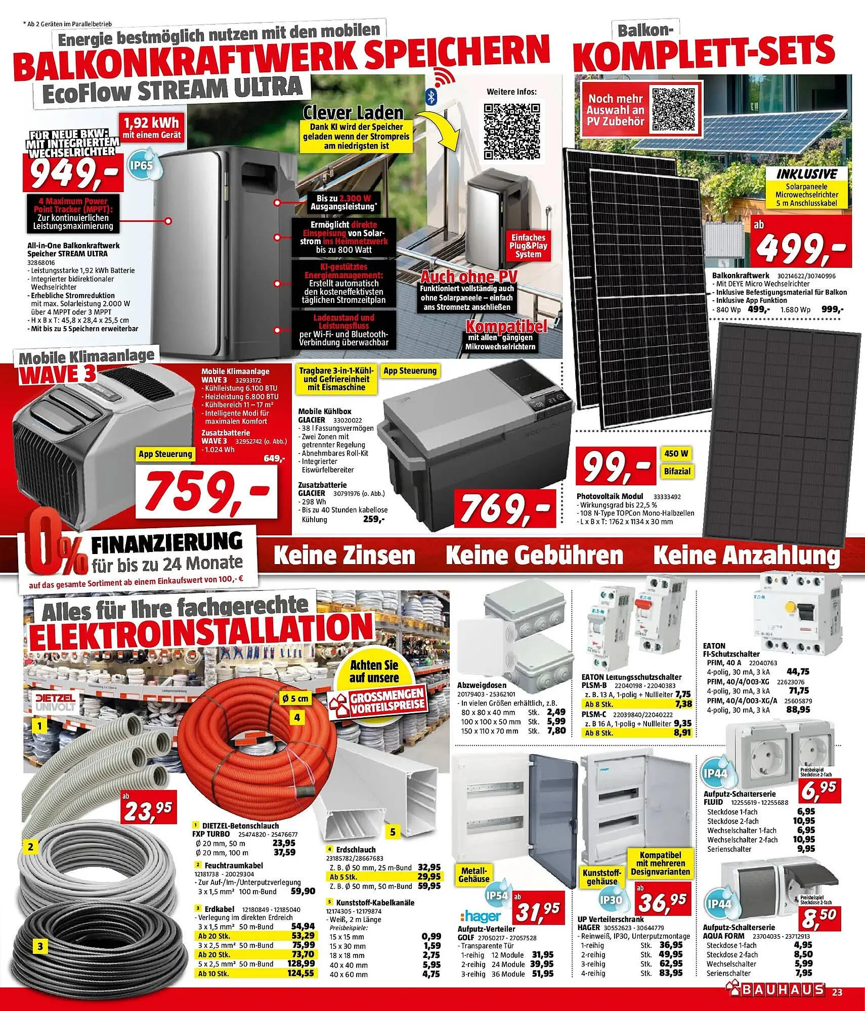 Bauhaus Flugblatt von 1. April bis 21. April 2026 - Flugblätt seite 23