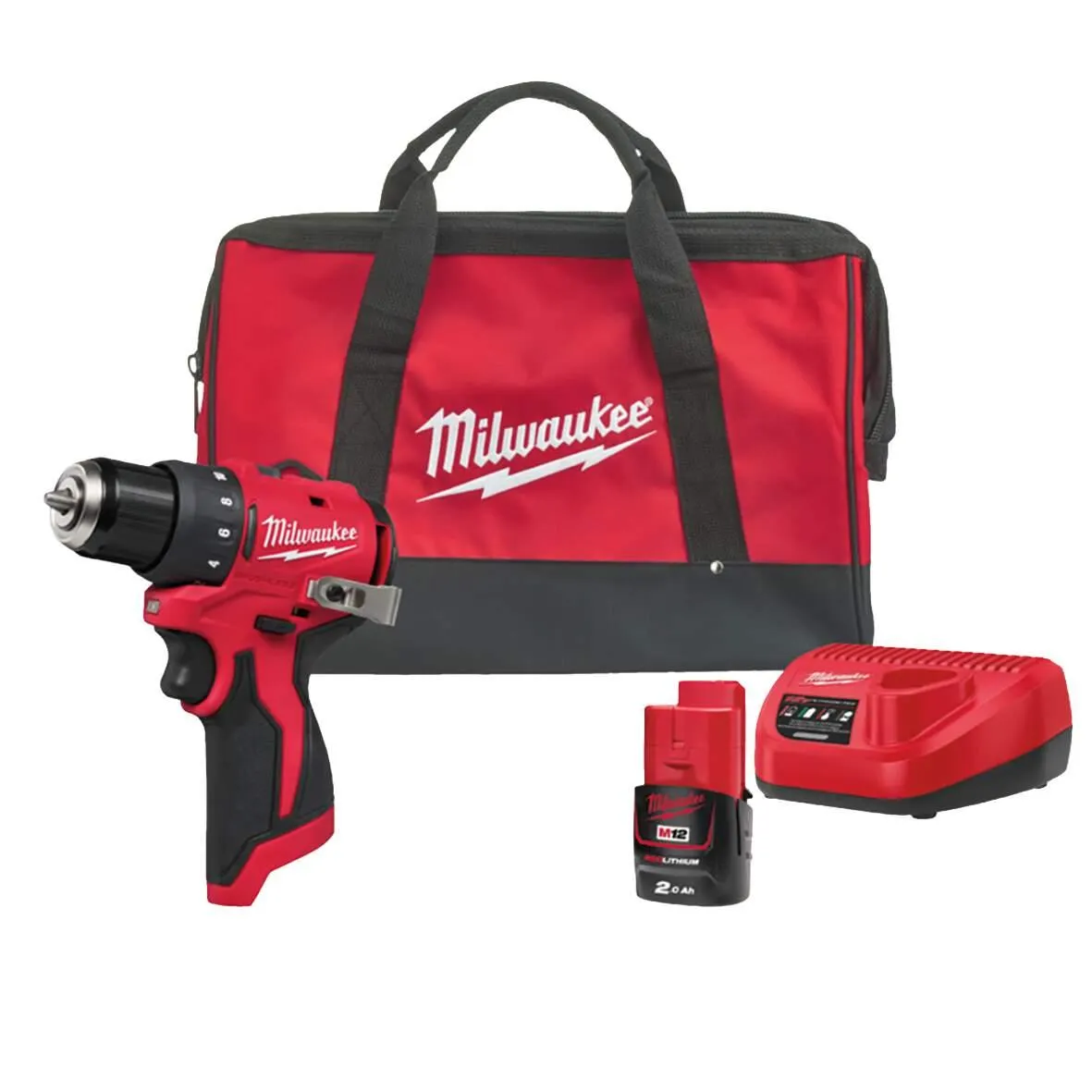 Akku-Bohrschrauber M12BLDDRC- 201B mit Tasche