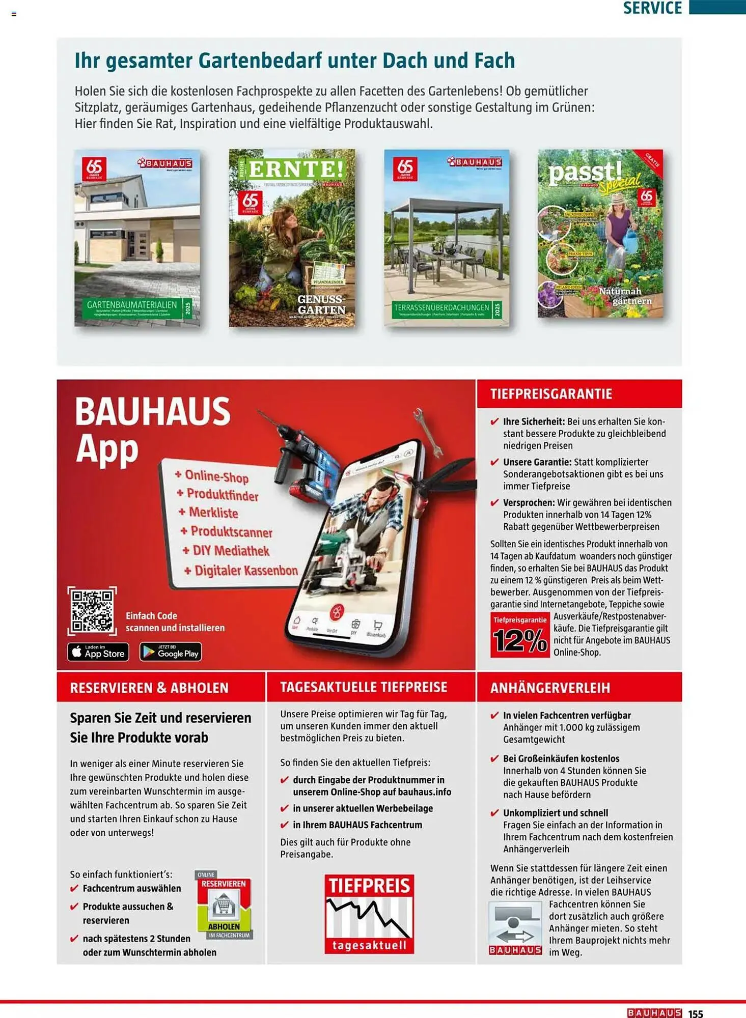 Bauhaus Flugblatt von 4. März bis 4. Jänner 2026 - Flugblätt seite  155