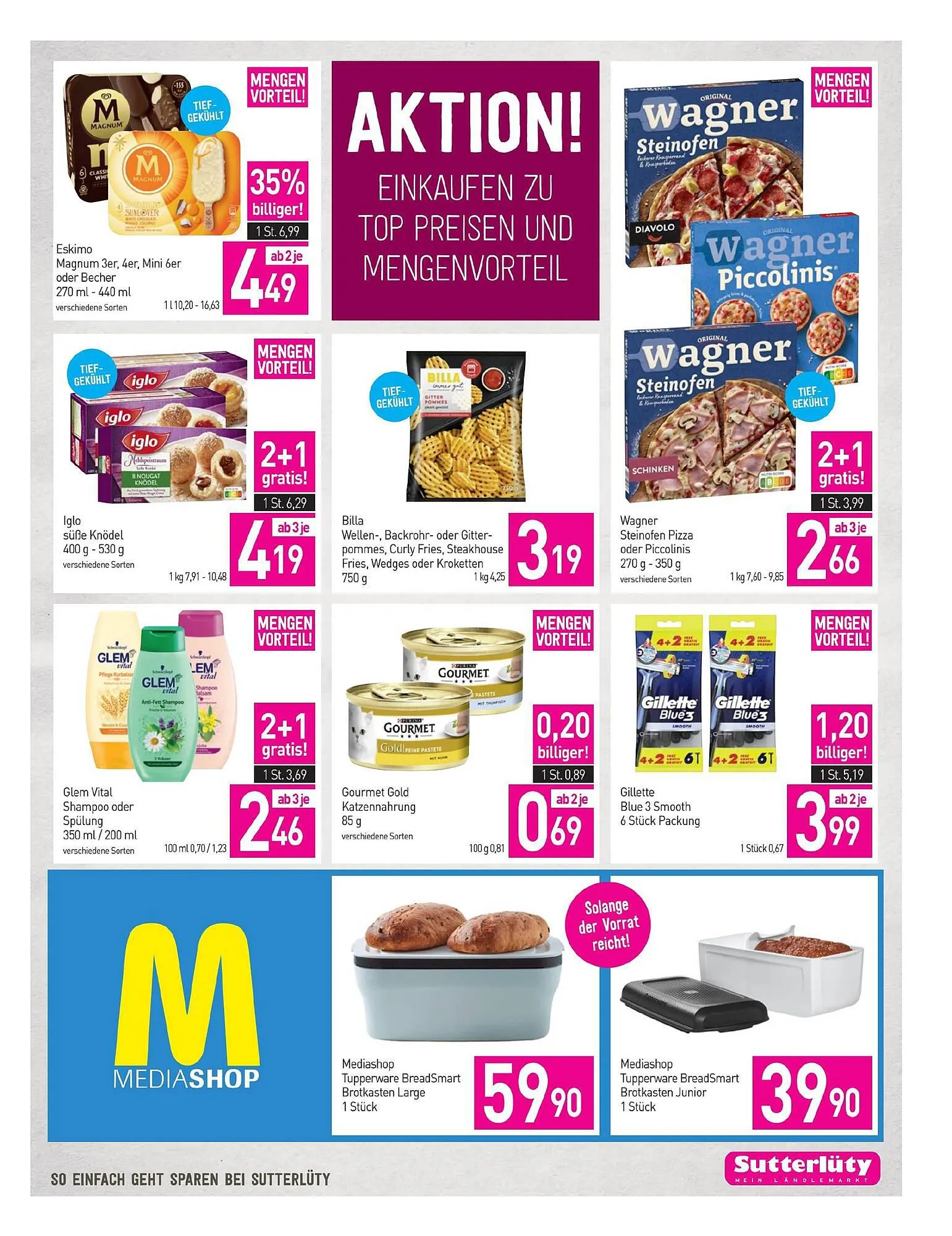 Sutterlüty Flugblatt von 28. September bis 4. Oktober 2023 - Flugblätt seite 19