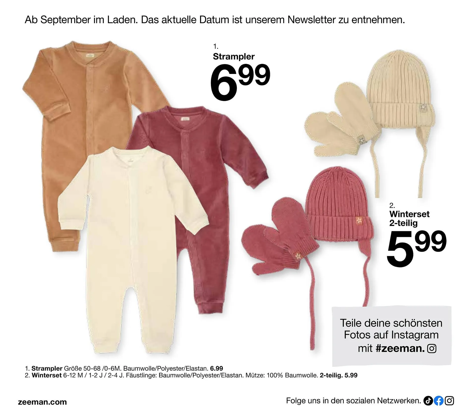 Zeeman Flugblatt von 18. Juli bis 12. Jänner 2026 - Flugblätt seite  8