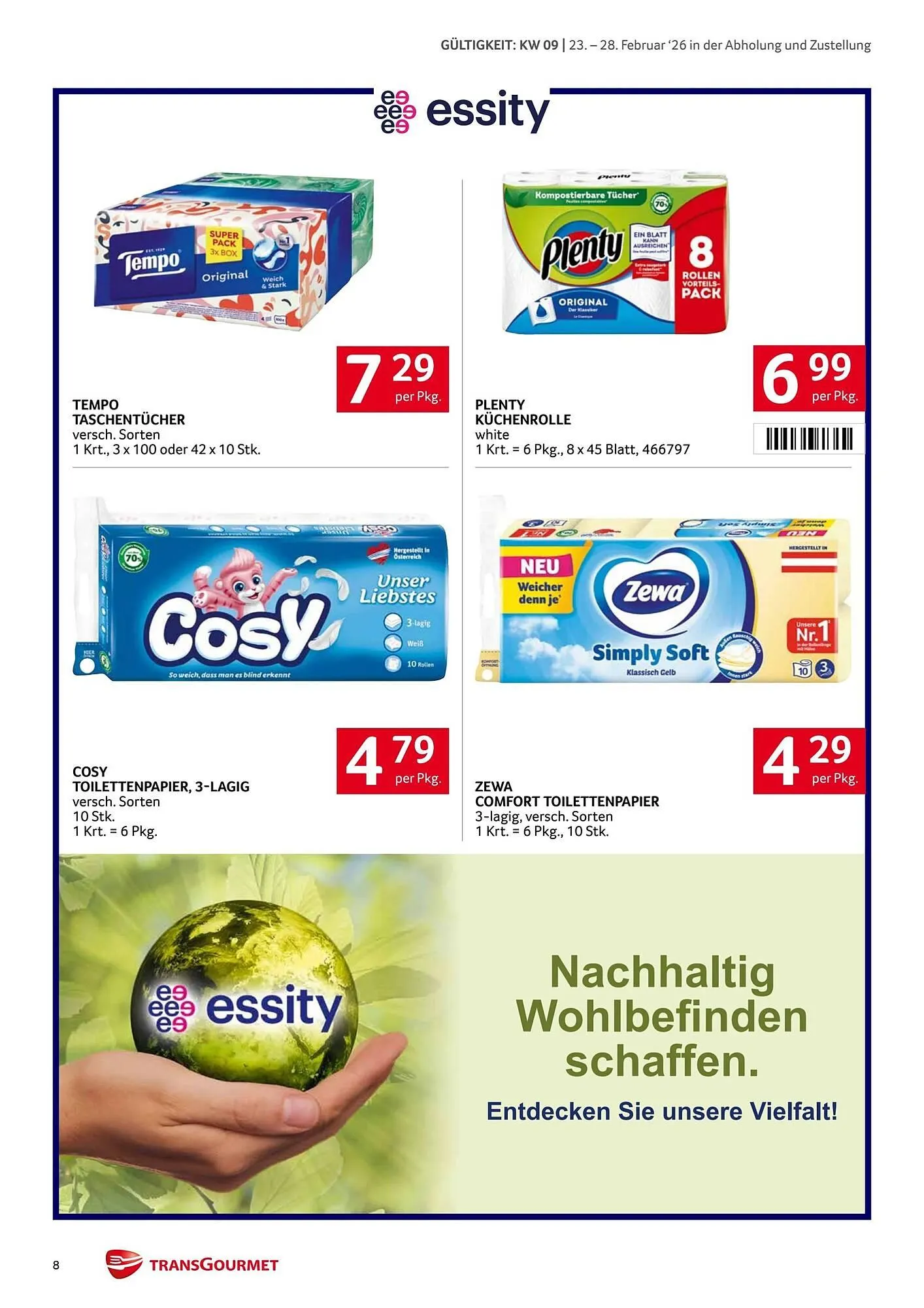 Transgourmet Flugblatt von 23. Februar bis 28. Februar 2026 - Flugblätt seite 8