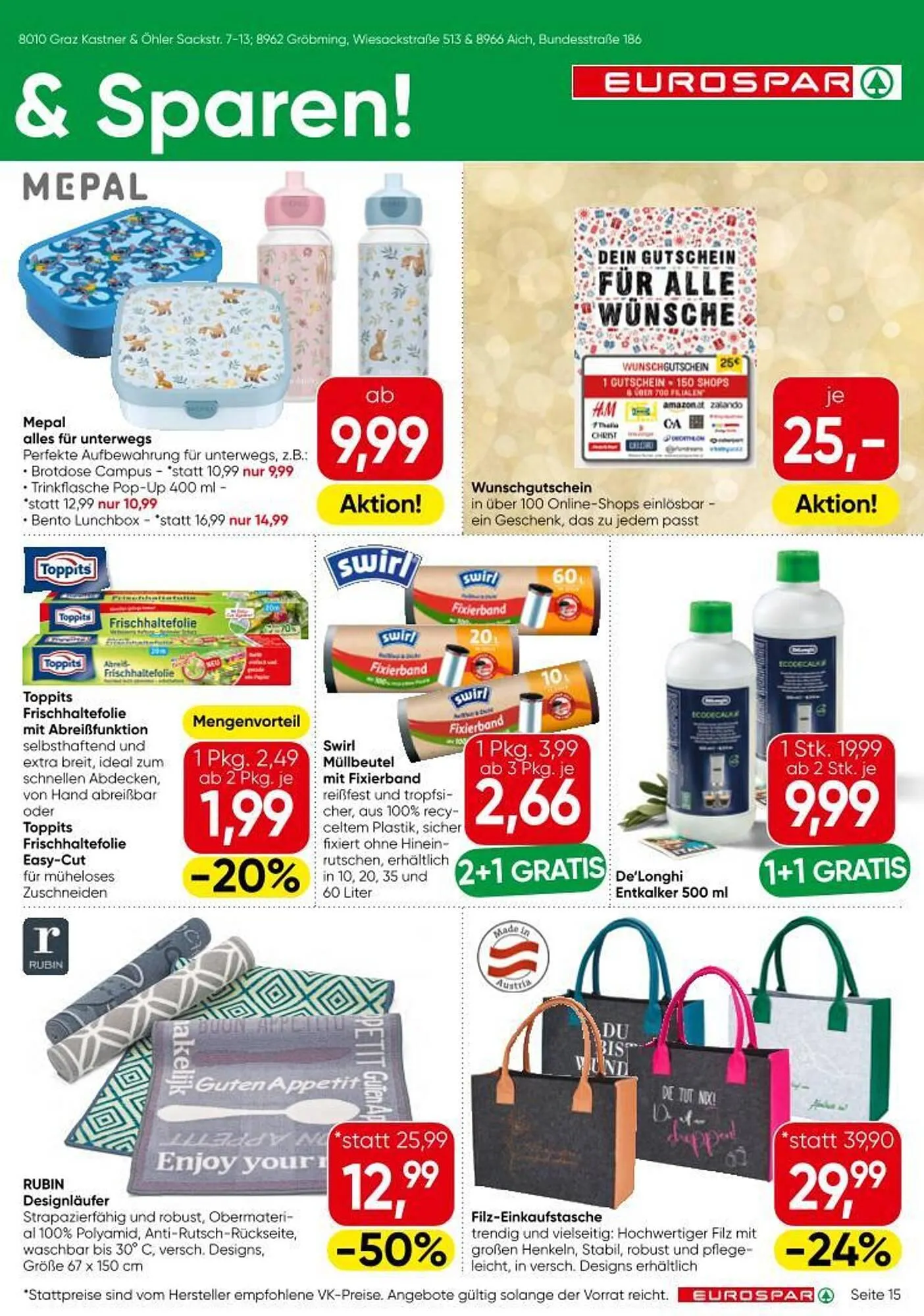 Eurospar Flugblatt von 6. Februar bis 25. Februar 2026 - Flugblätt seite  15