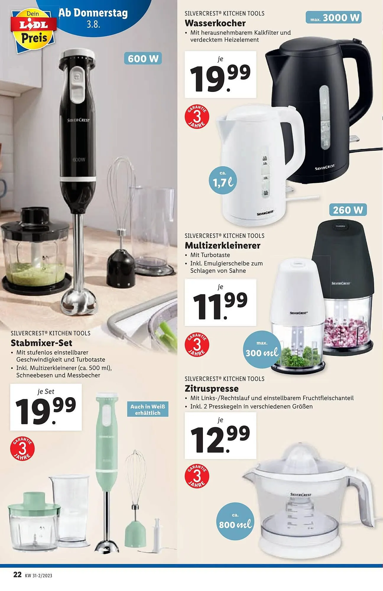 Lidl Flugblatt von 2. August bis 9. August 2023 - Flugblätt seite  22