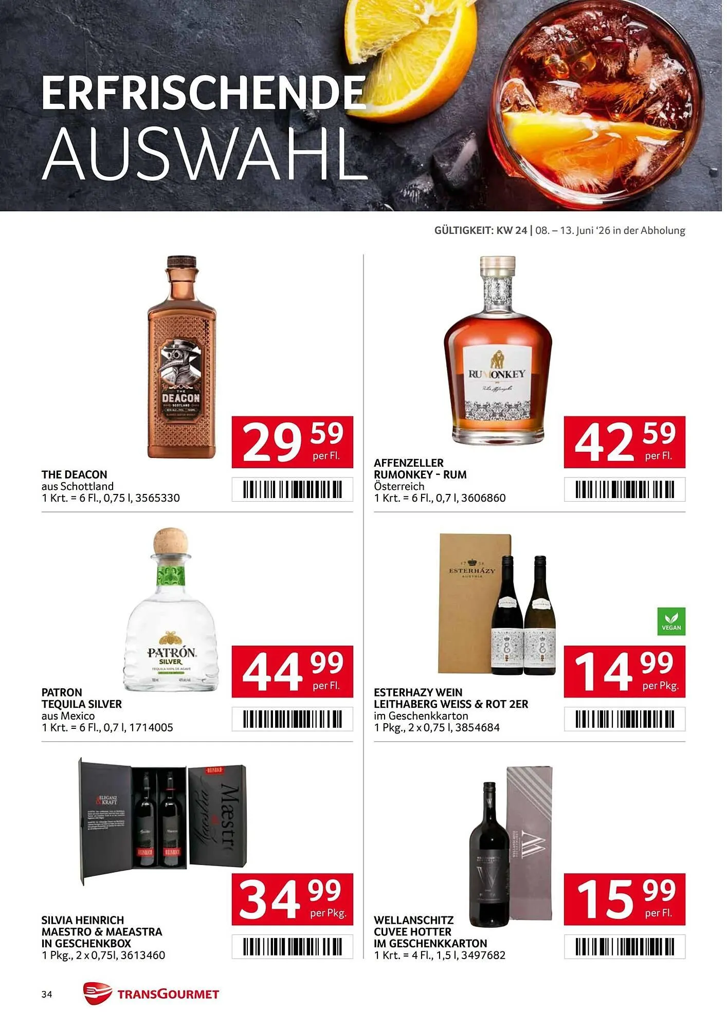 Transgourmet Flugblatt von 8. Juni bis 13. Juni 2026 - Flugblätt seite  34