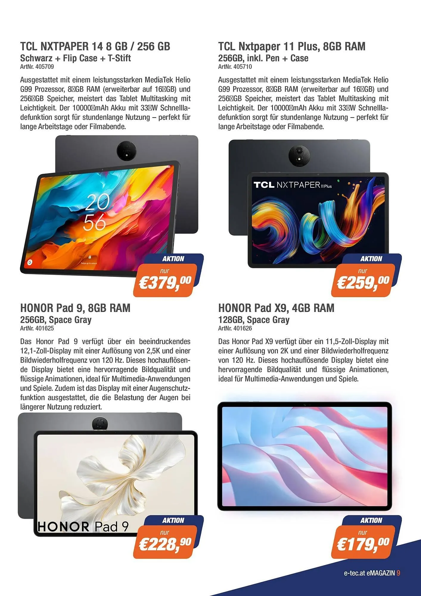 E-tec Flugblatt von 15. September bis 31. Oktober 2025 - Flugblätt seite  9