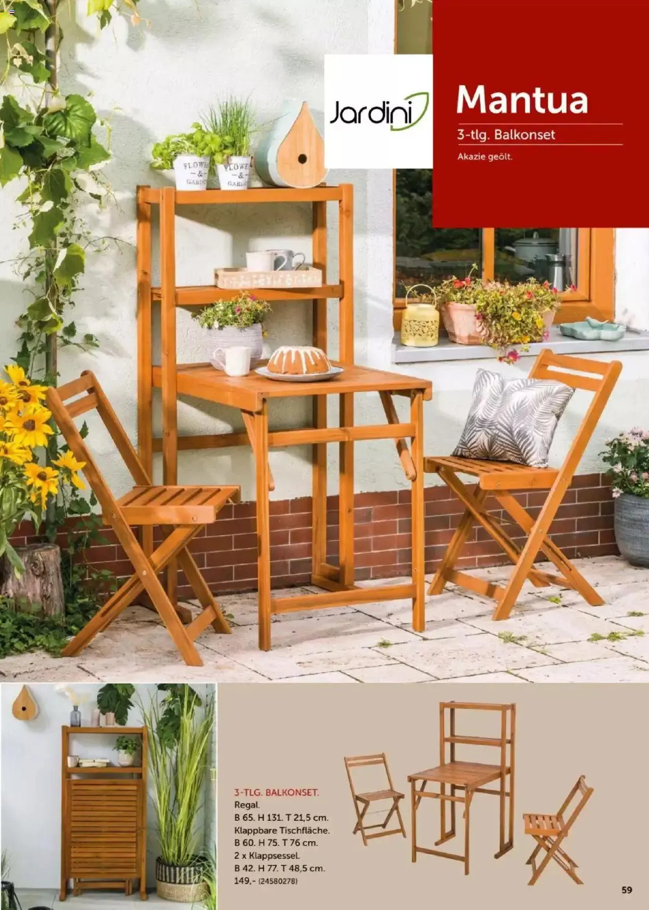 Leiner Garten Katalog 2024 von 4. März bis 30. September 2024 - Flugblätt seite  59