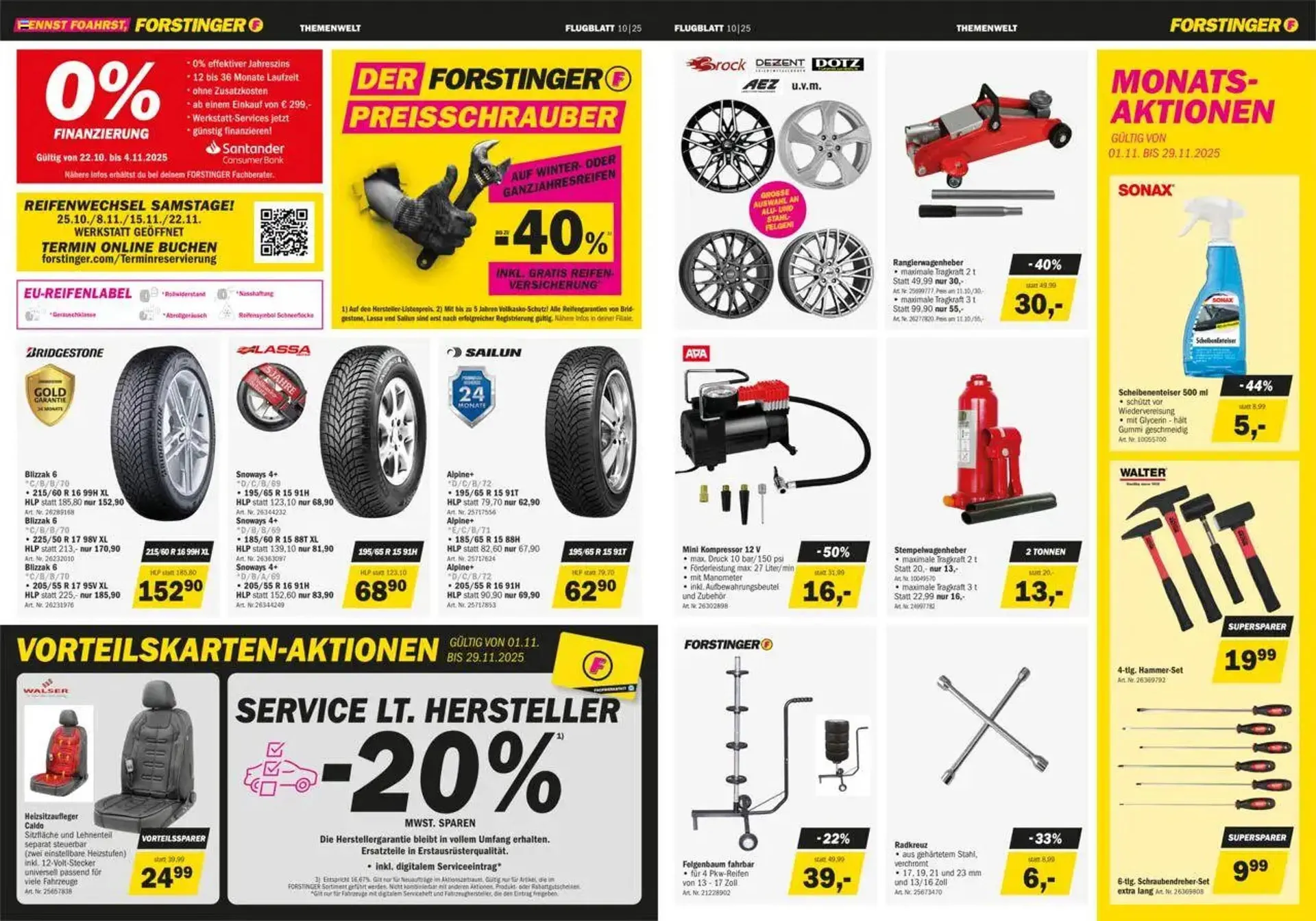 Forstinger Flugblatt von 22. Oktober bis 8. November 2025 - Flugblätt seite 2