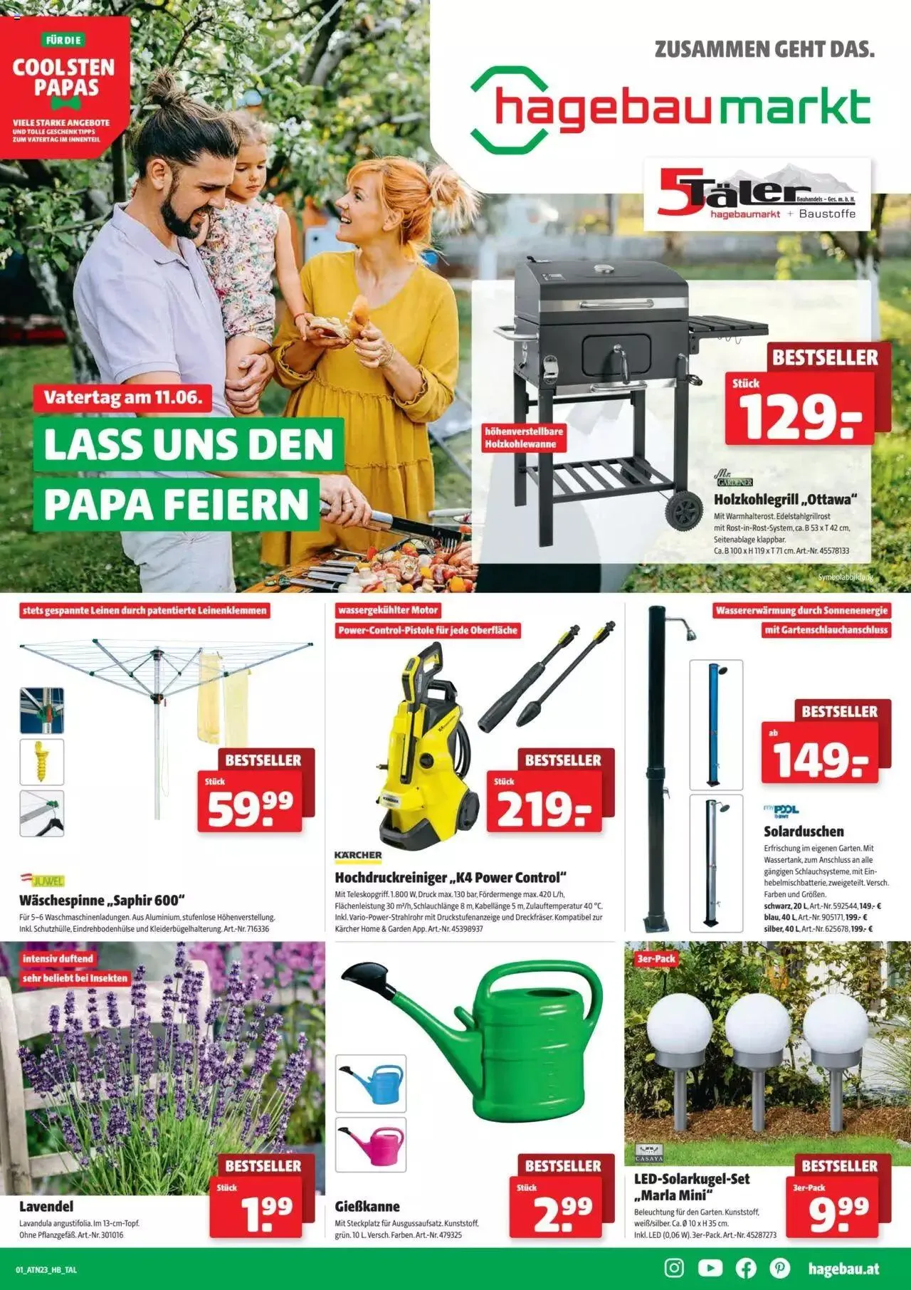 Hagebau Flugblatt von 28. Mai bis 31. Dezember 2023 - Flugblätt seite  1