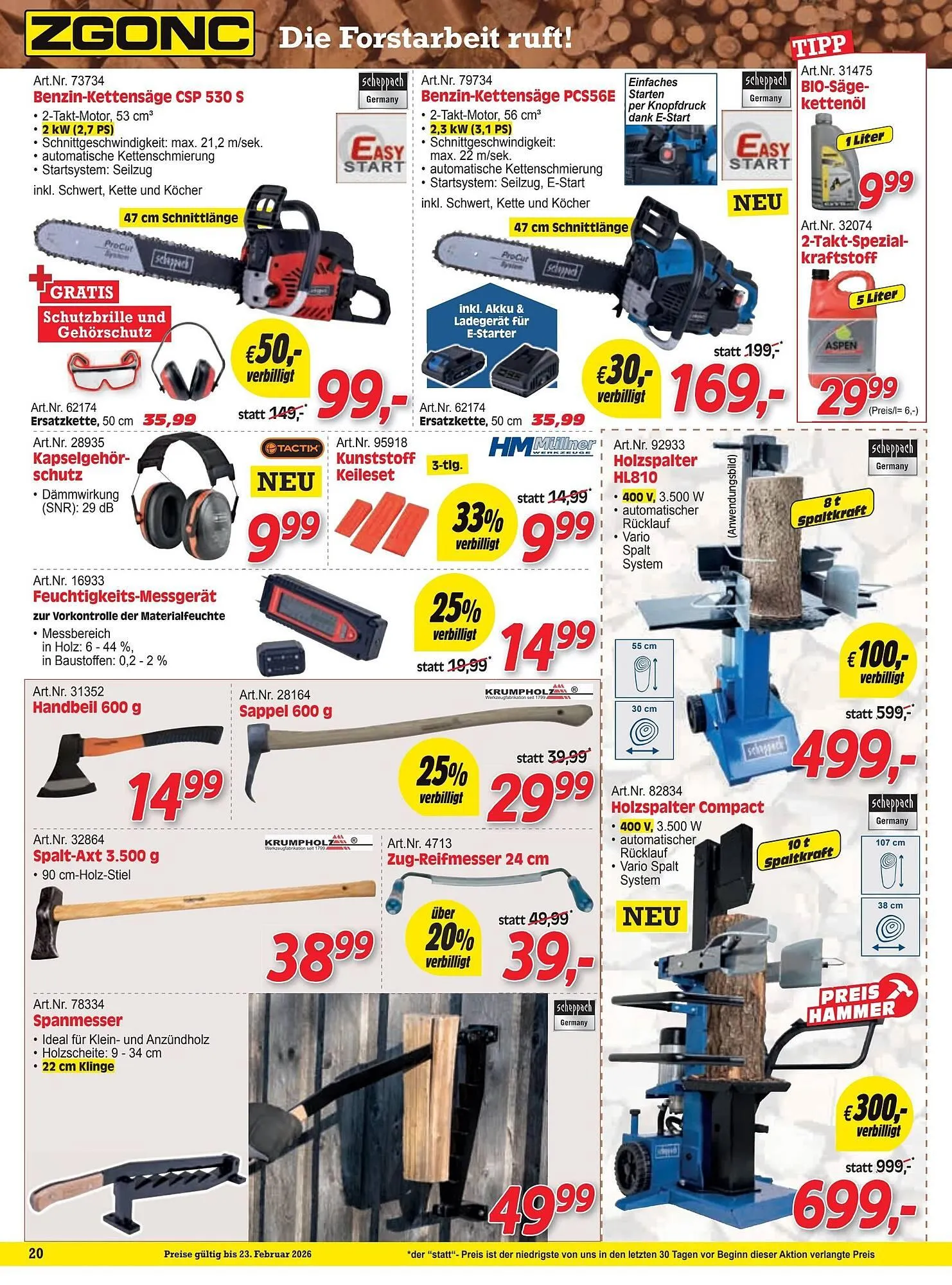 Zgonc Flugblatt von 1. Februar bis 23. Februar 2026 - Flugblätt seite 20