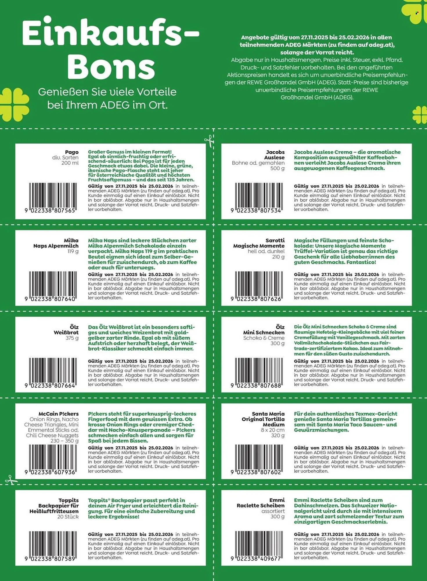 ADEG Flugblatt von 27. November bis 25. Februar 2026 - Flugblätt seite  2