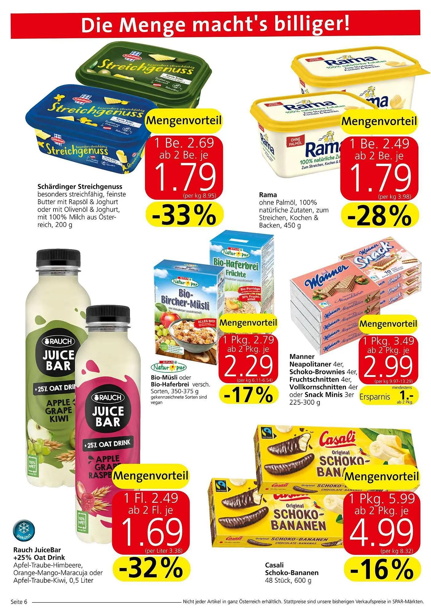 Spar Flugblatt von 7. September bis 13. September 2023 - Flugblätt seite  6