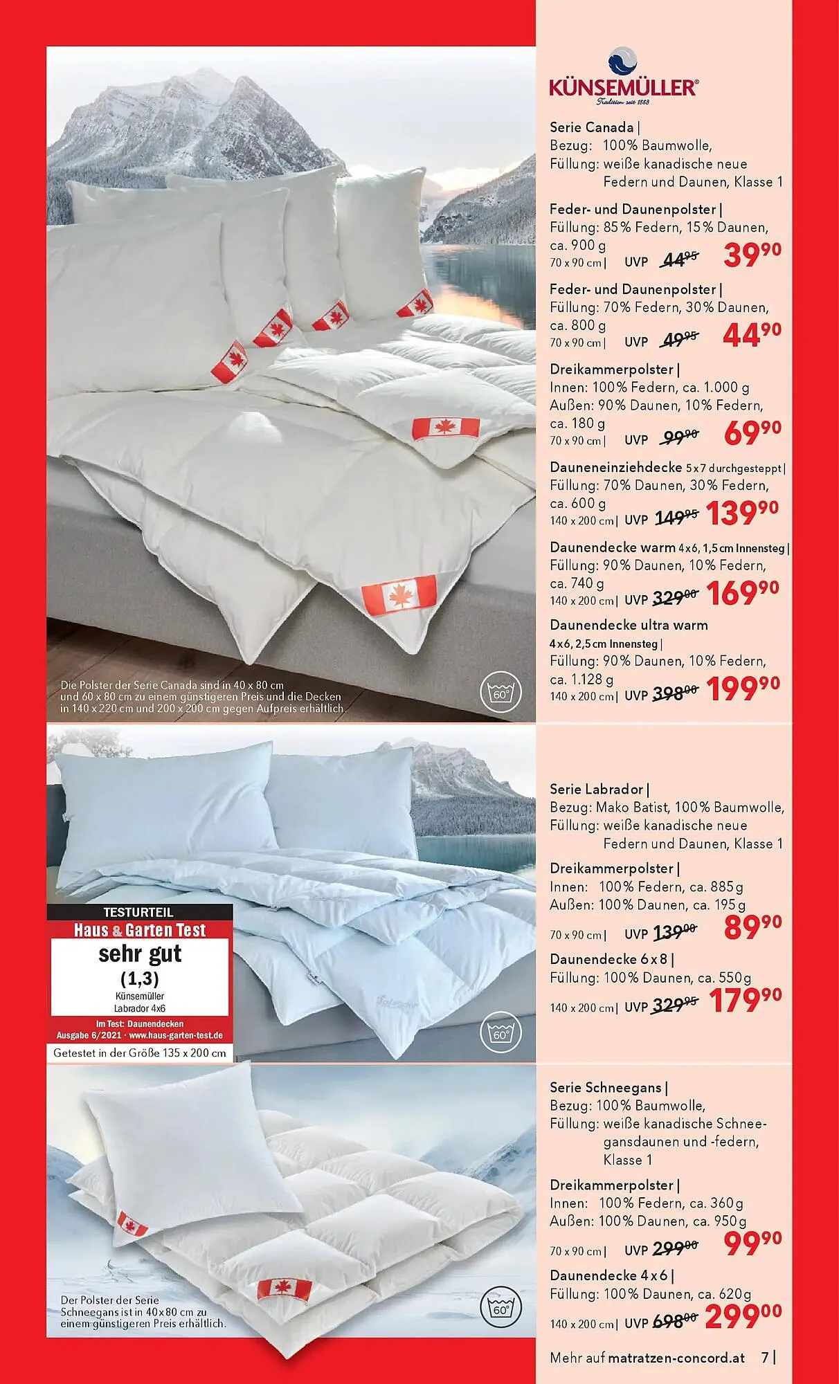 Matratzen Concord Prospekt von 27. Dezember bis 27. Jänner 2026 - Flugblätt seite  7