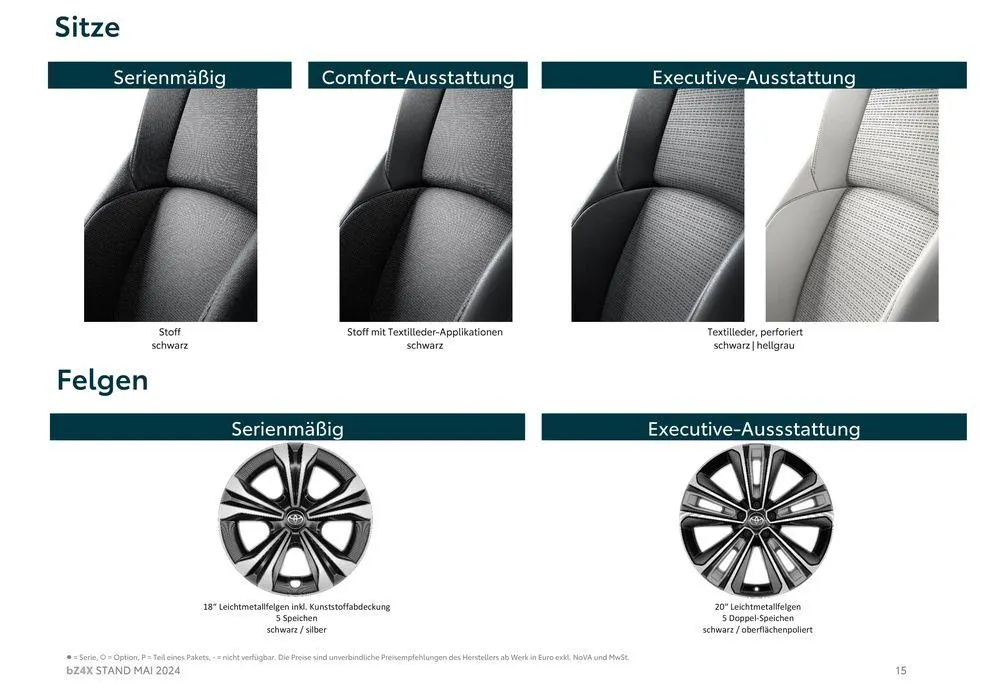 Toyota bZ4X  von 16. Mai bis 16. Mai 2025 - Flugblätt seite  15