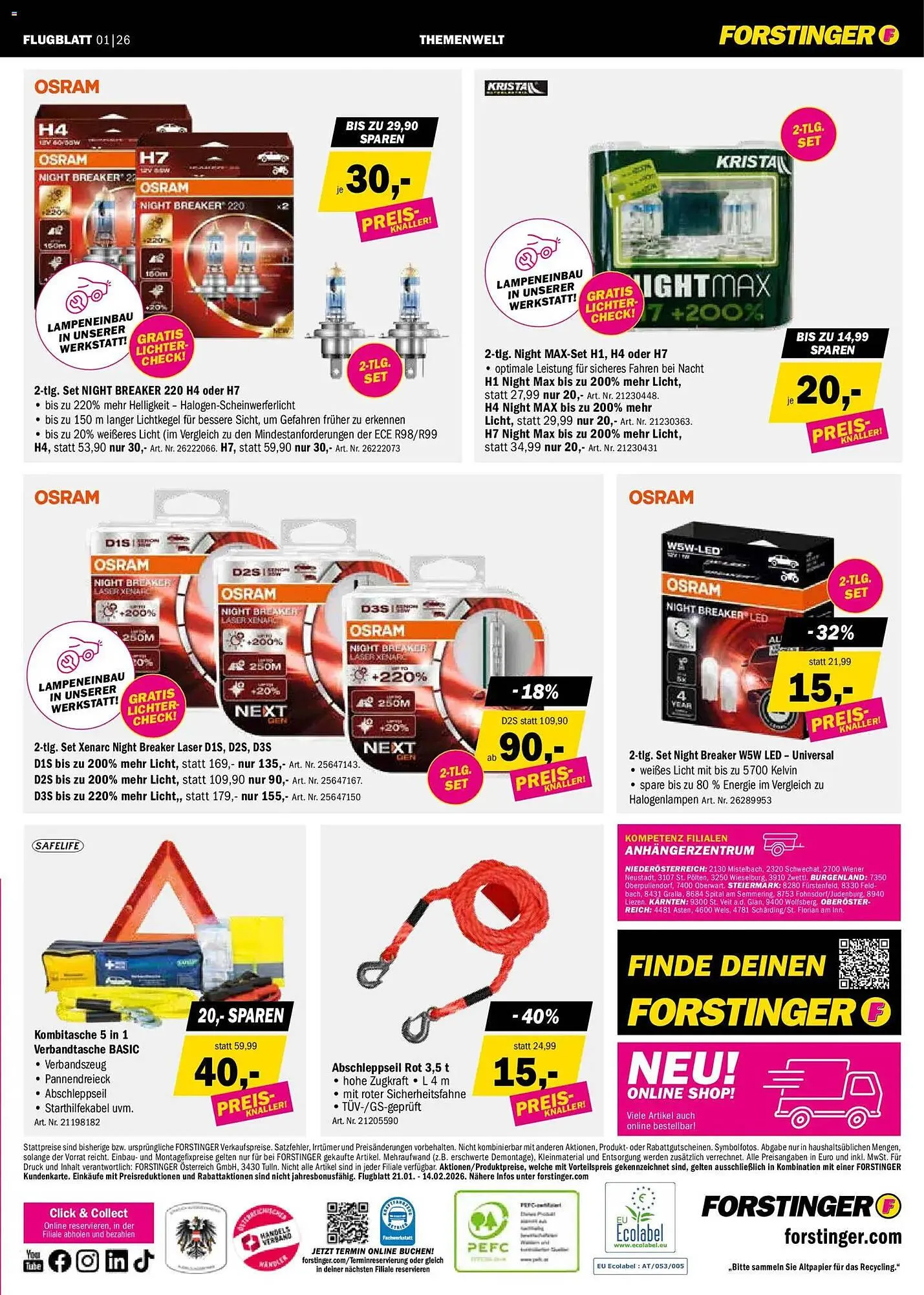 Forstinger Flugblatt von 21. Jänner bis 14. Februar 2026 - Flugblätt seite  11