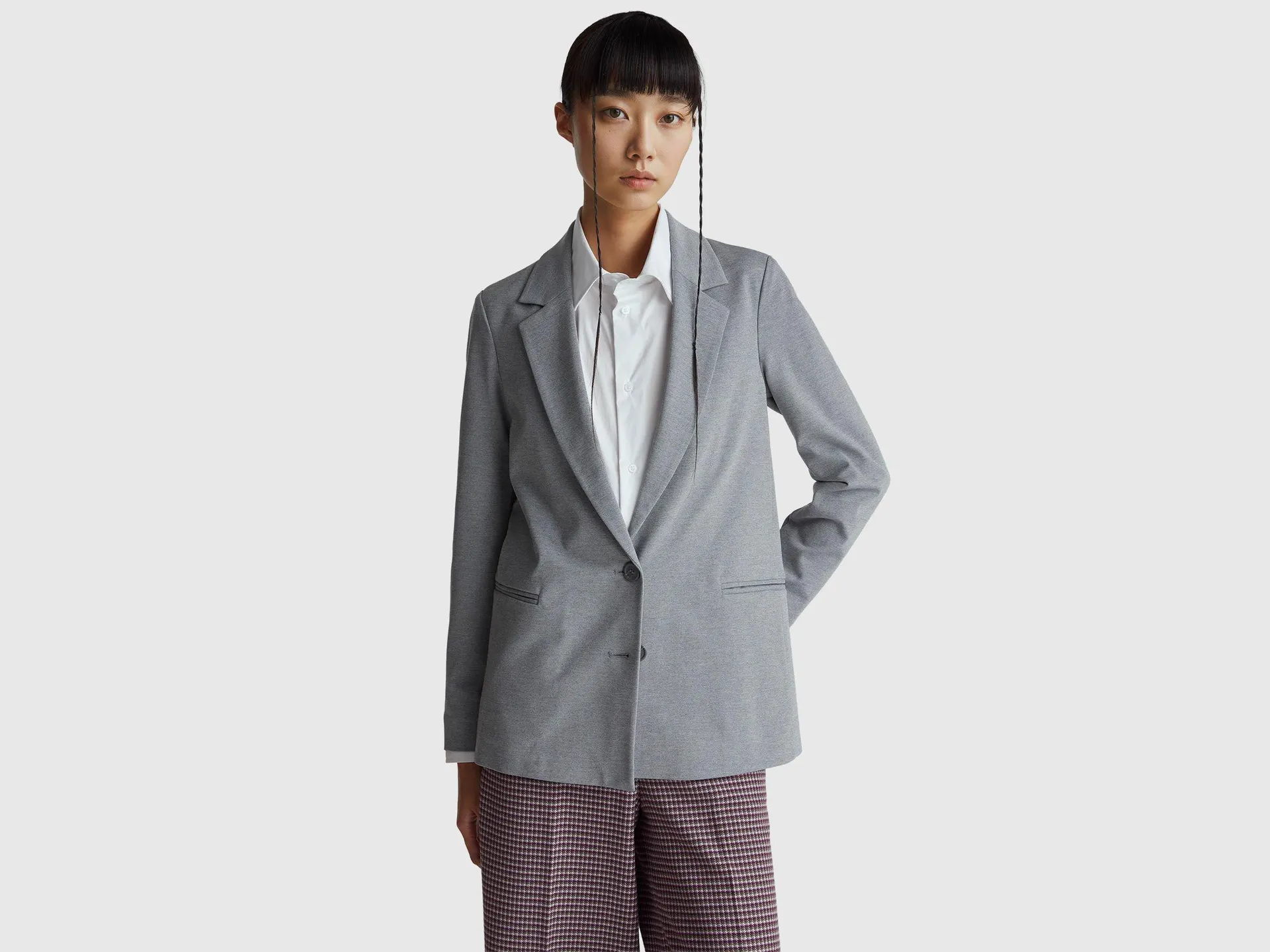 Blazer aus Stretch-Viskosemischung