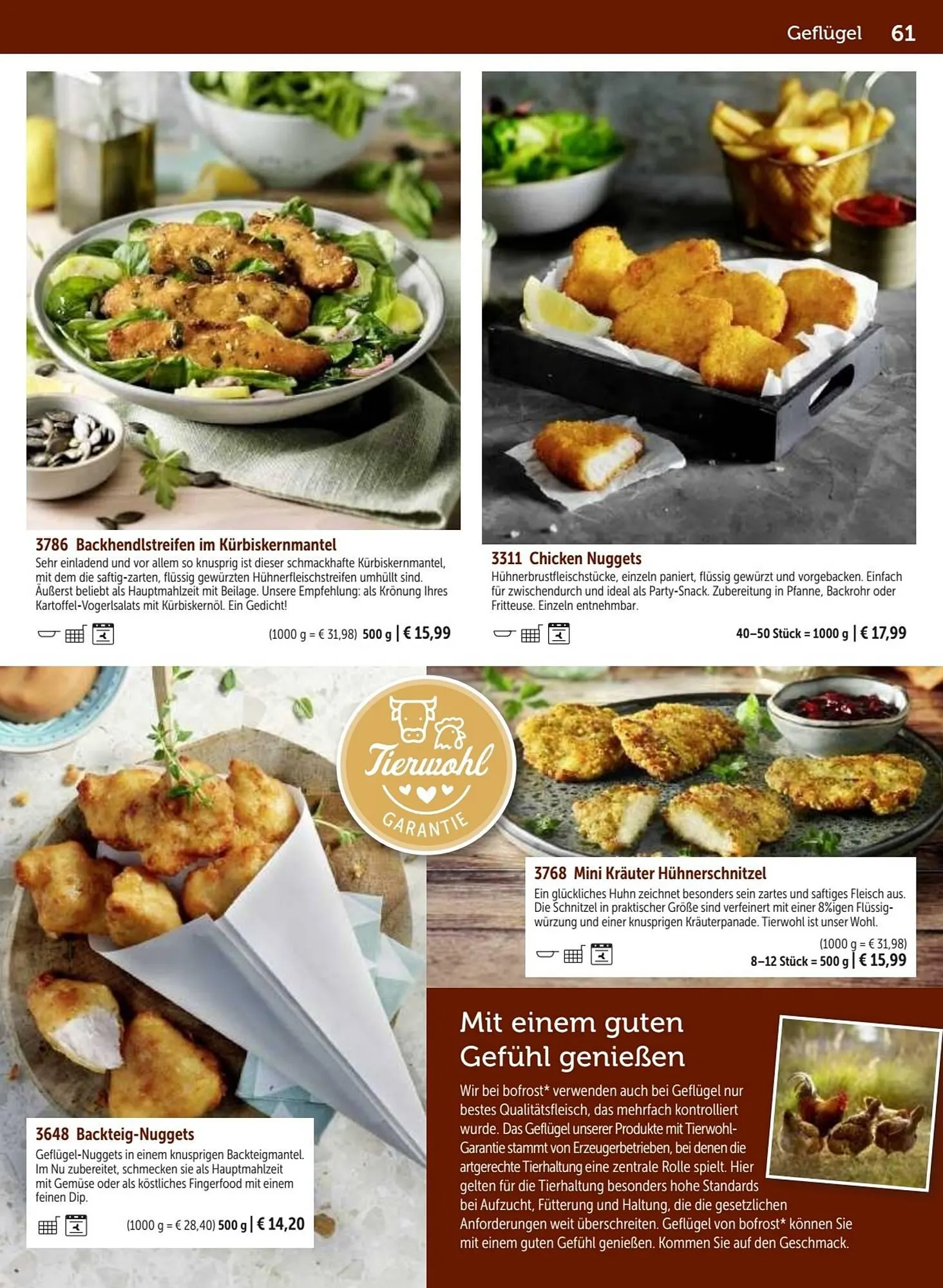 Bofrost Flugblatt von 25. September bis 29. Februar 2024 - Flugblätt seite 61