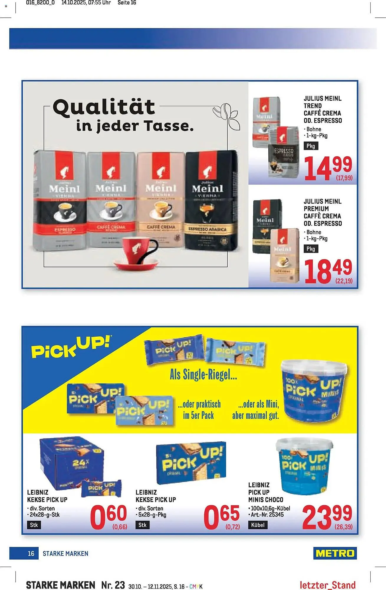 Metro Flugblatt von 30. Oktober bis 12. November 2025 - Flugblätt seite  16