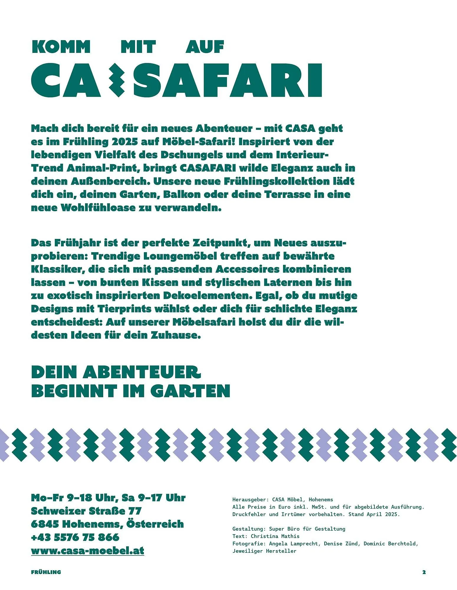 Casa Flugblatt von 10. April bis 31. Dezember 2025 - Flugblätt seite  2