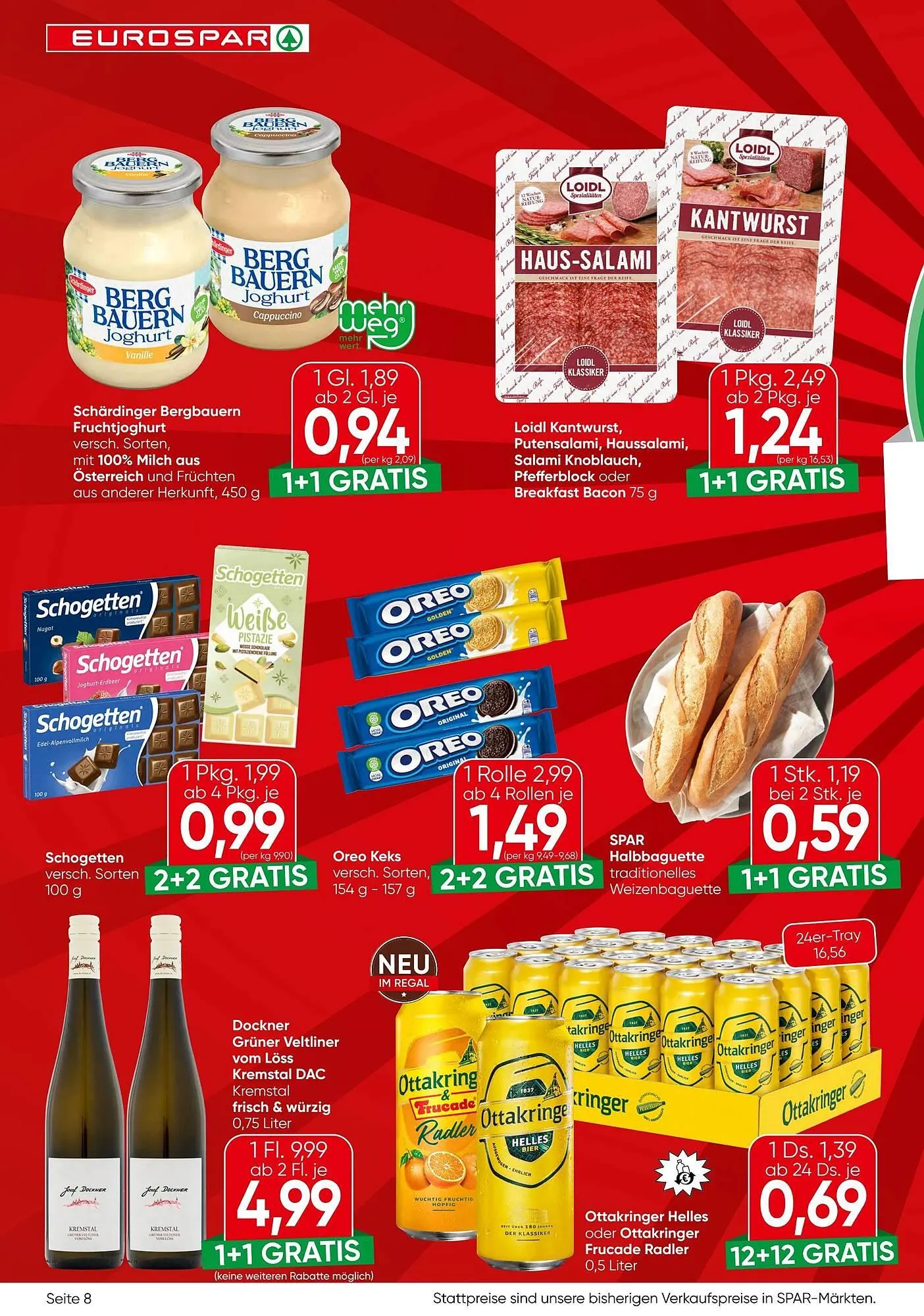 Eurospar Flugblatt von 9. April bis 22. April 2026 - Flugblätt seite  8